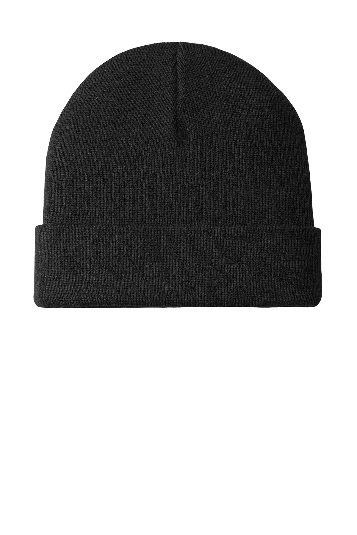 Port Authority Knit Cuff Beanie in Black