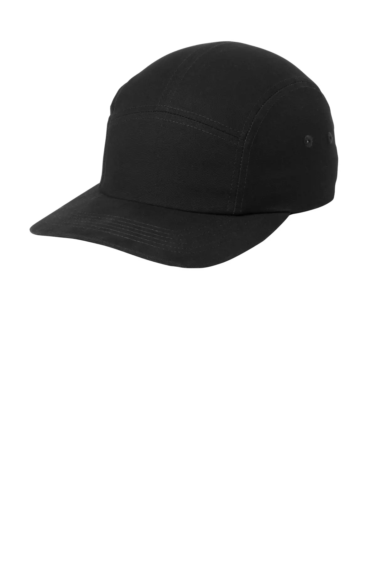 Port Authority Brushed Cotton Camper Cap in Black