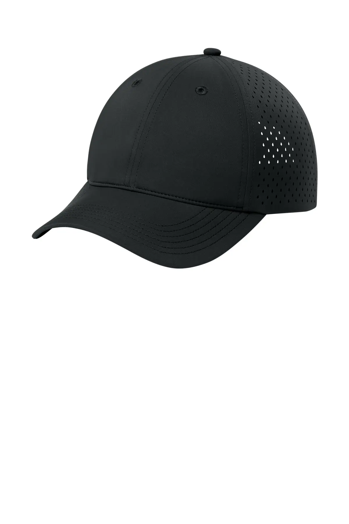 Port Authority All-Day Performance UPF Perforated Cap in Deep Black