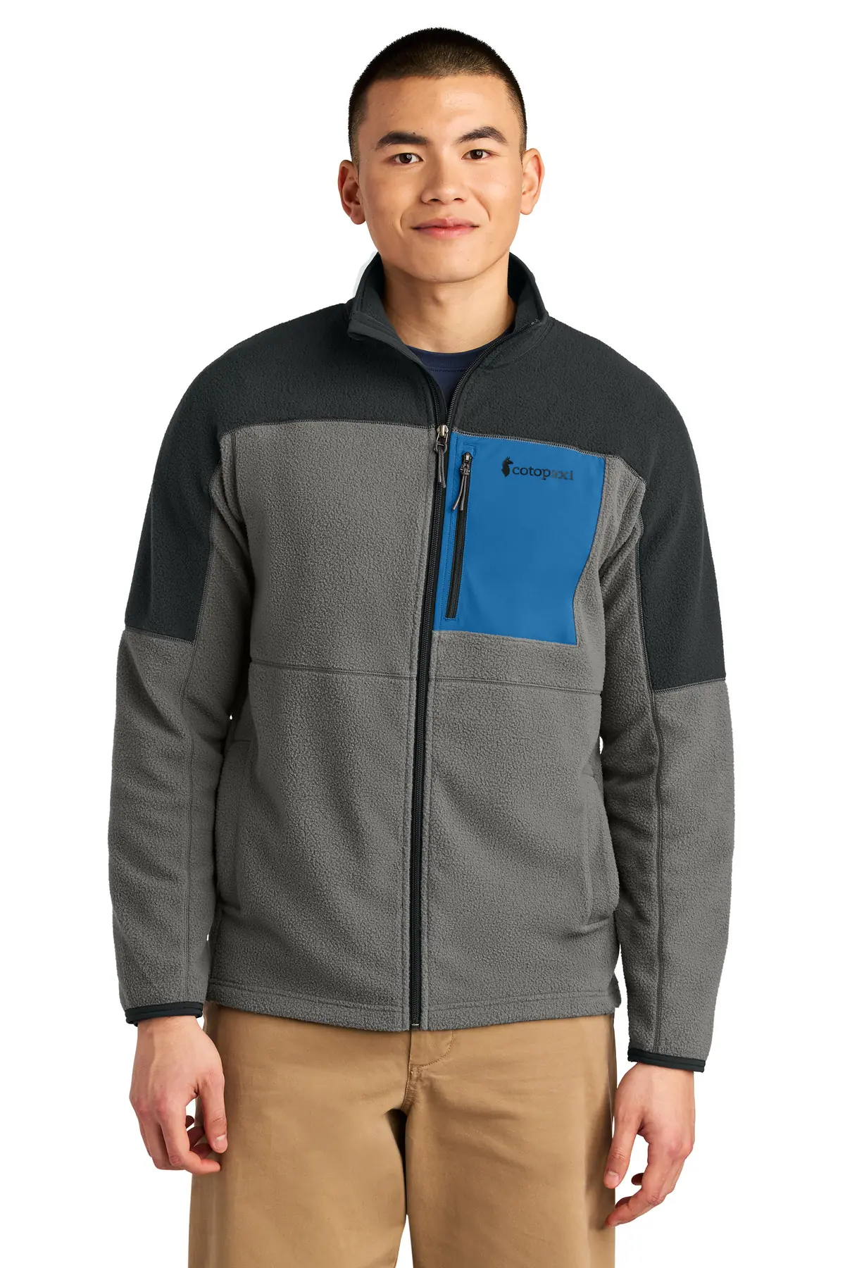 Cotopaxi Abrazo Full-Zip Fleece Jacket in Black/ Cinder
