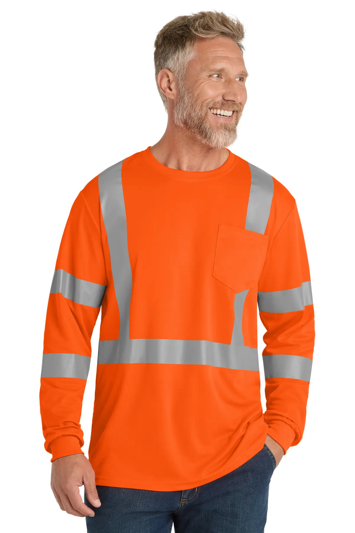 CornerStone ANSI 107 Class 3 Mesh Long Sleeve Tee.
