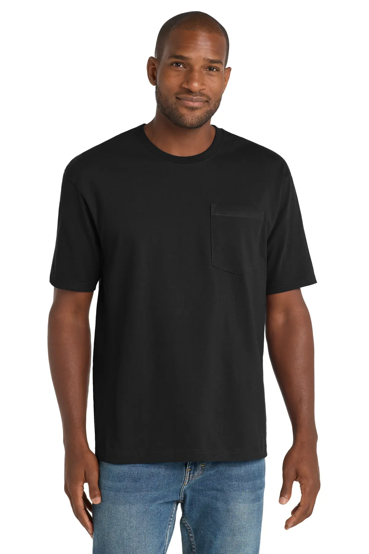 CornerStone Workwear Pocket Tee in Black
