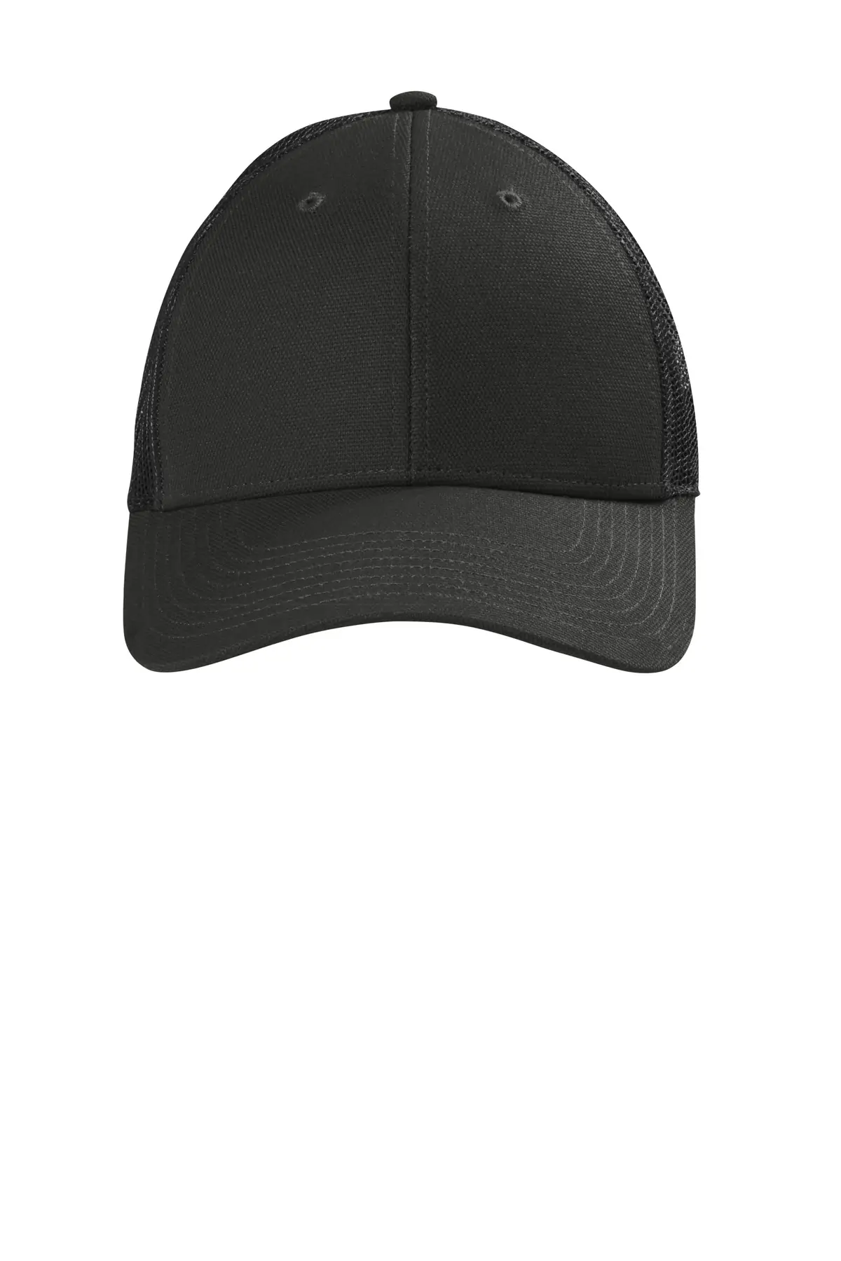 CornerStone Canvas Mesh Back Cap. in Black
