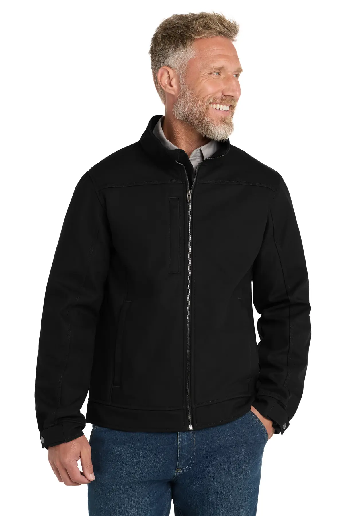 CornerStone Duck Bonded Soft Shell Jacket in Black