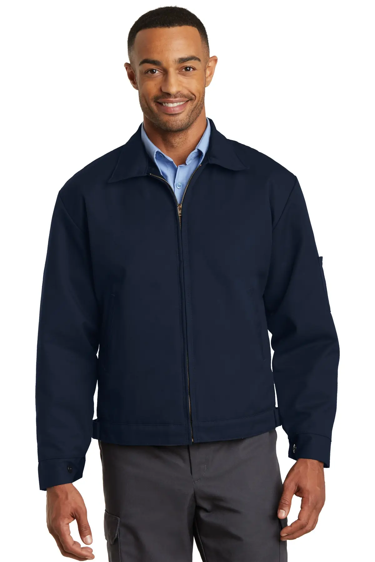 Red Kap Slash Pocket Jacket. in Navy