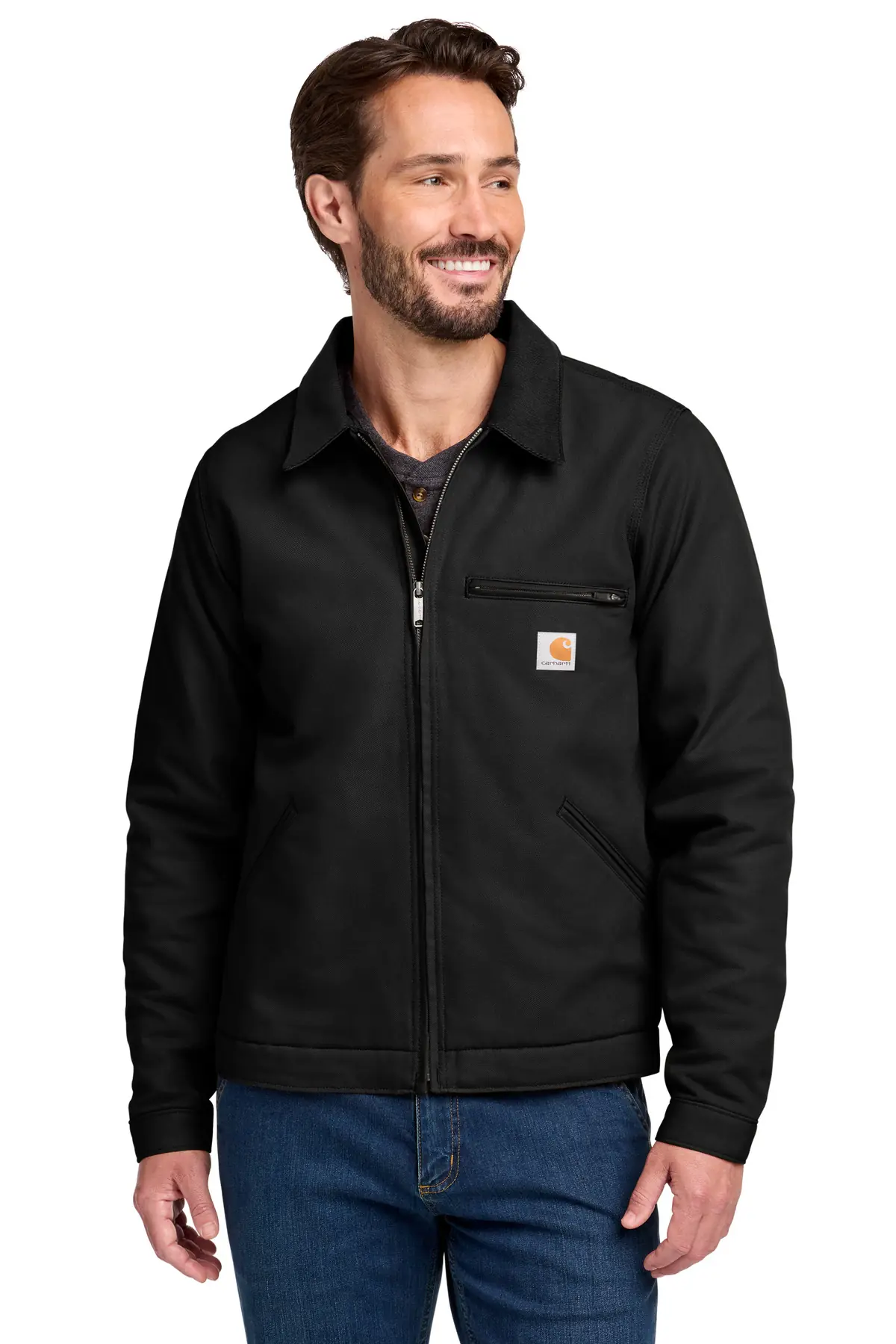 Carhartt Duck Detroit Jacket in Black