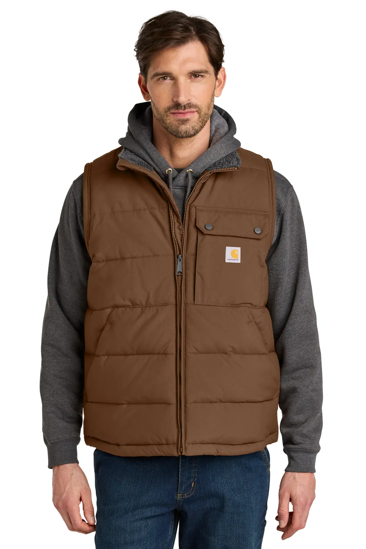 Carhartt Montana Insulated Vest in Red Duck Brown