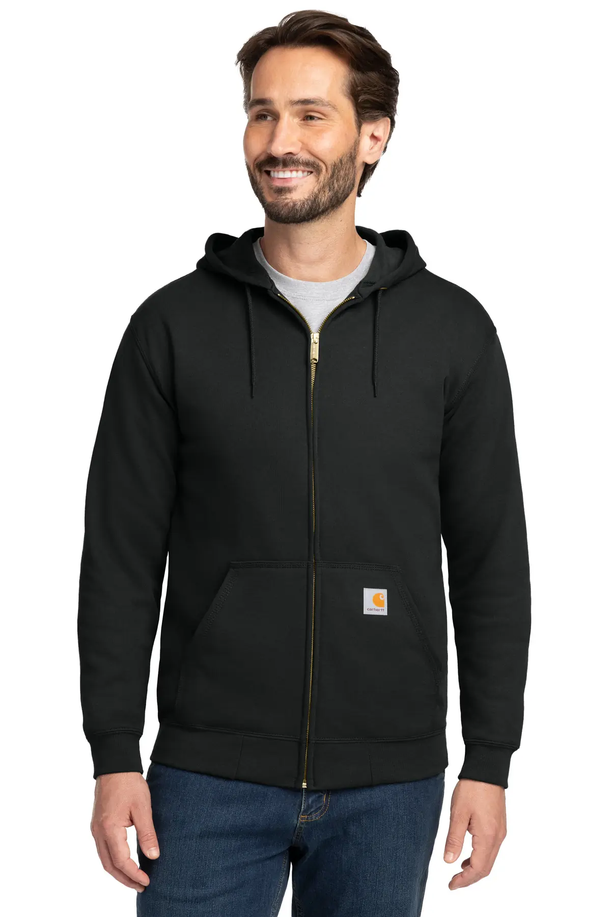 Carhartt Midweight Hooded Zip-Front Sweatshirt.