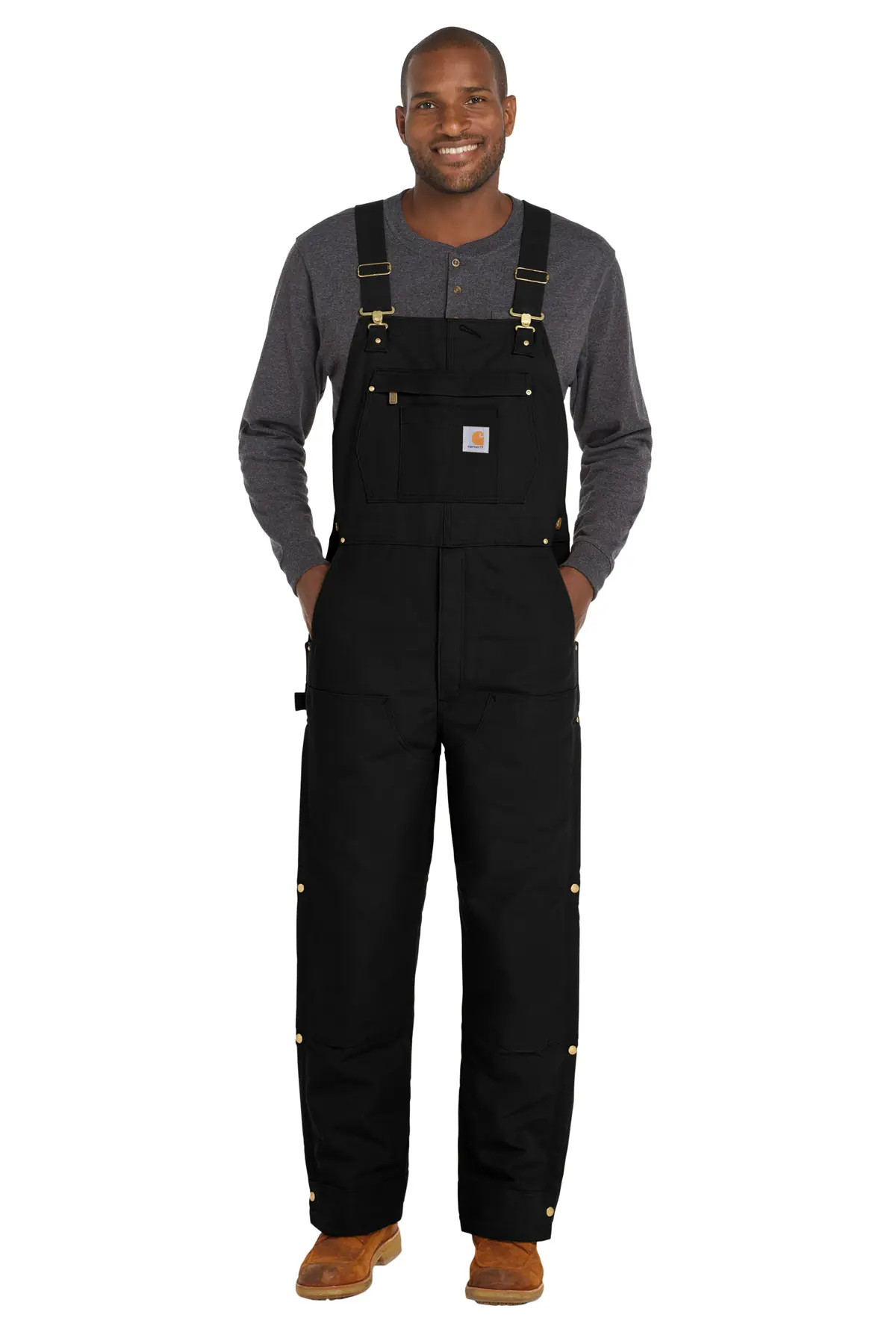 Carhartt Short Firm Duck Insulated Bib Overalls