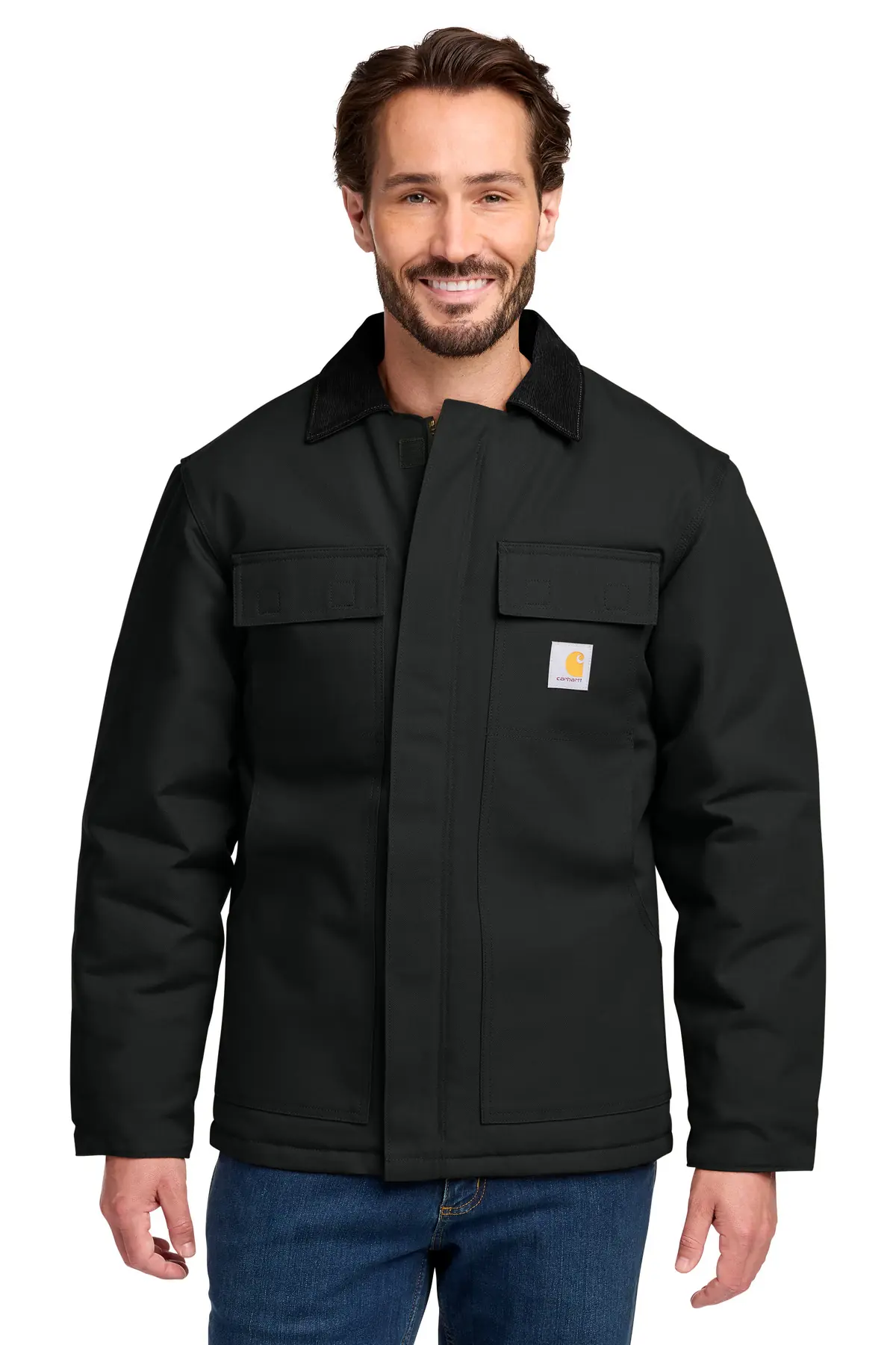 Carhartt Tall Duck Traditional Coat. in Black
