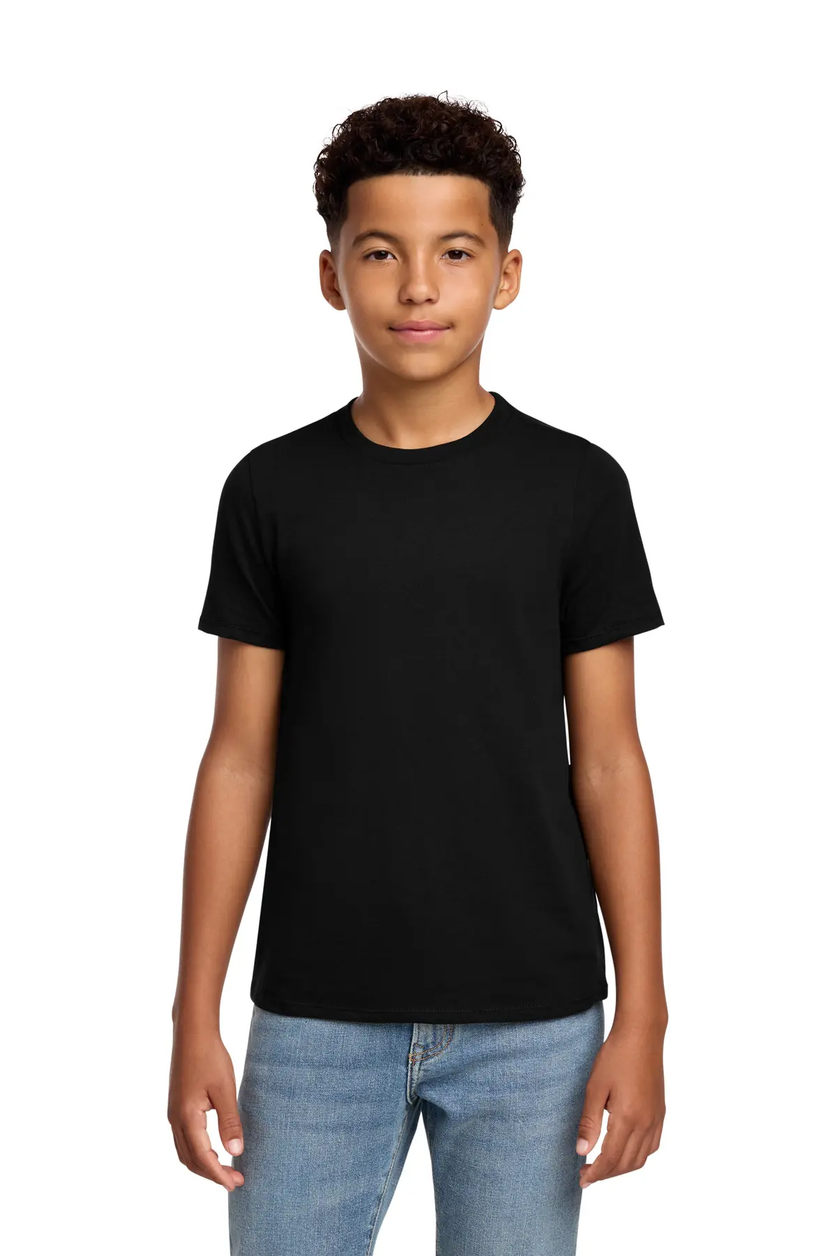 District Youth Perfect Blend CVC Tee in Black