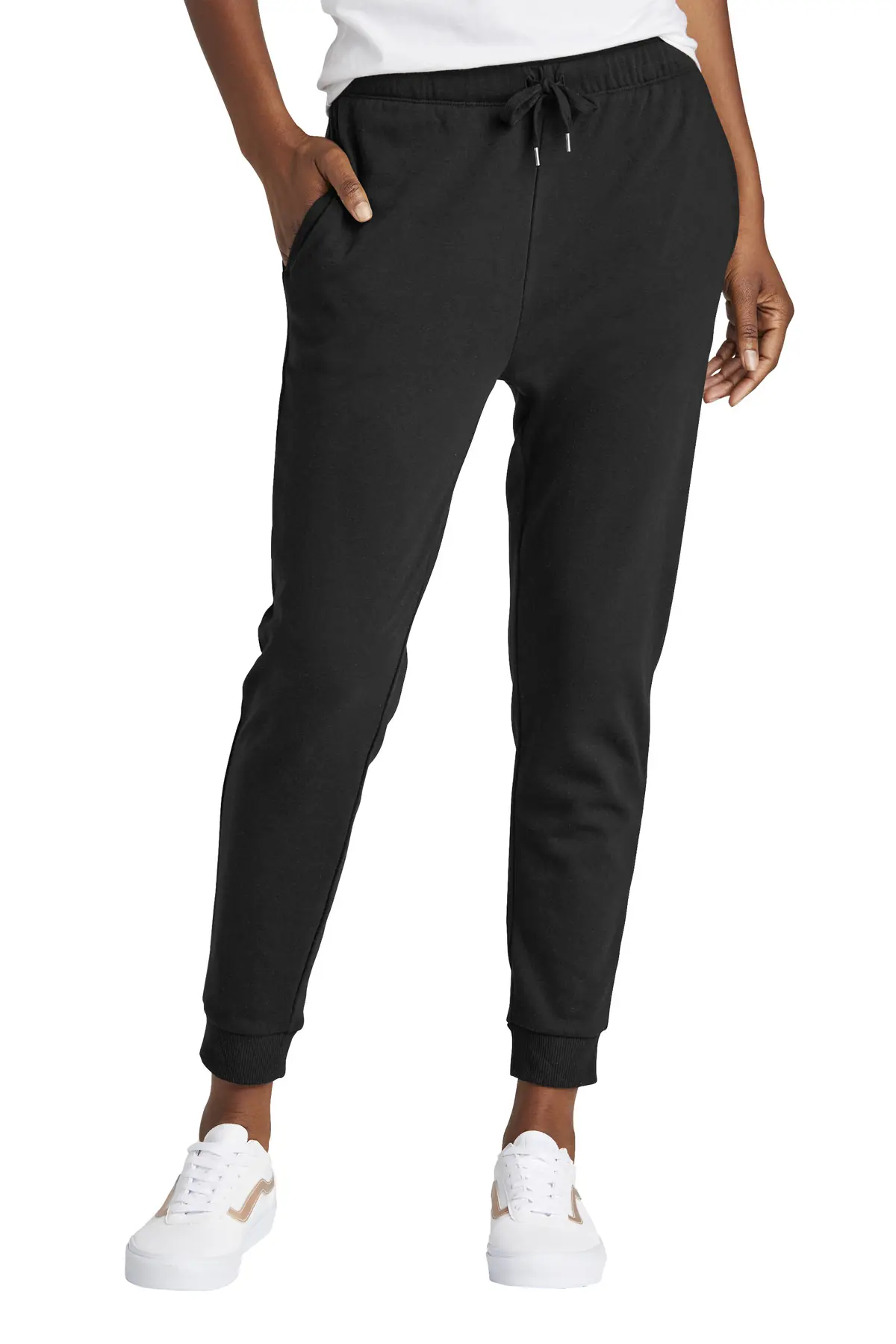 District Women's Perfect Tri Fleece Jogger in Black
