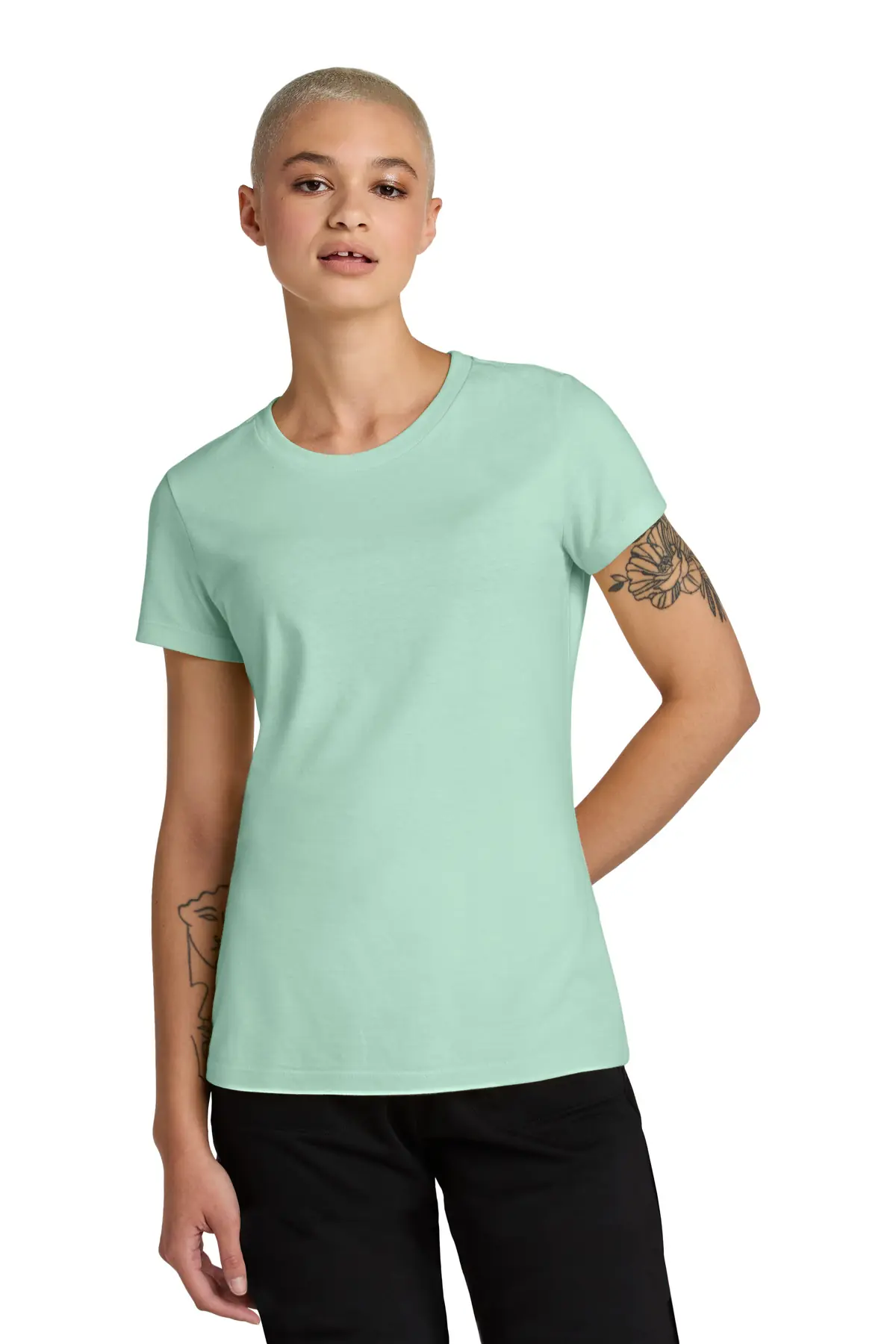 District Women's Perfect Weight CVC Tee in Frosted Mint