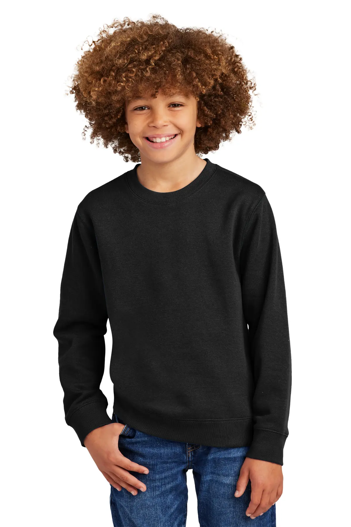 District Youth V.I.T. Fleece Crew in Black