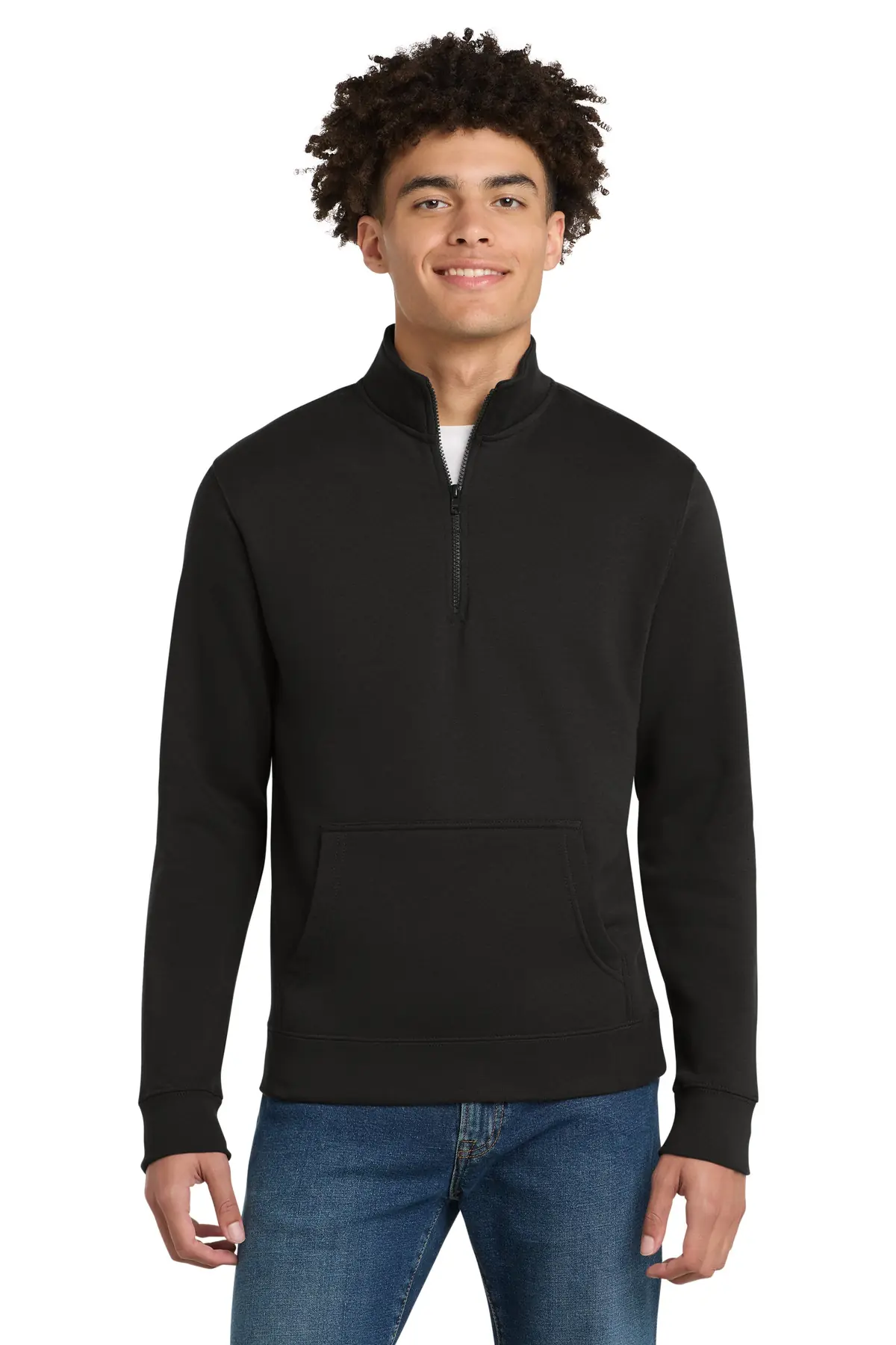 District V.I.T.Fleece 1/4-Zip in Black