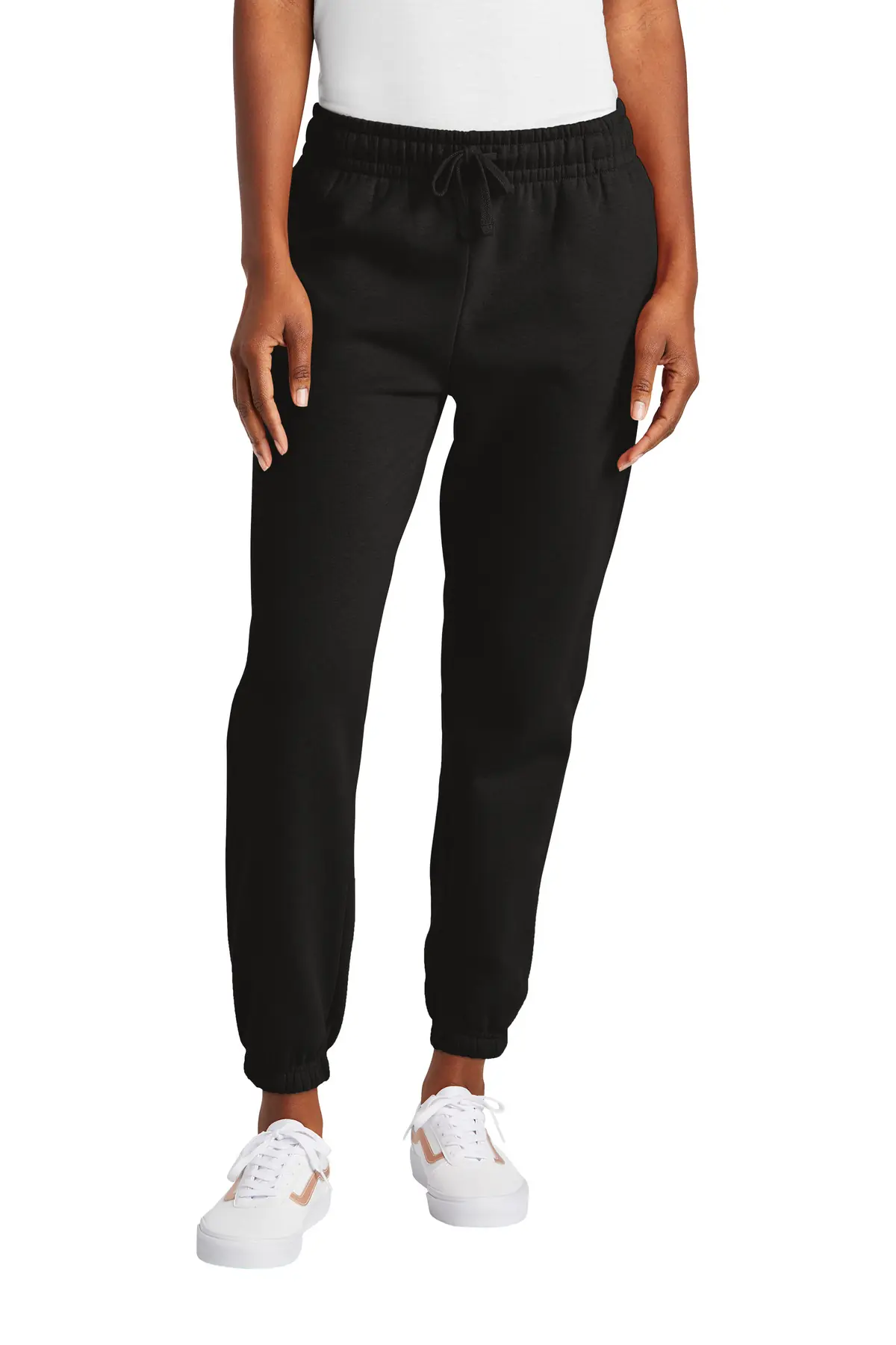 District Women's V.I.T. Fleece Sweatpant in Black