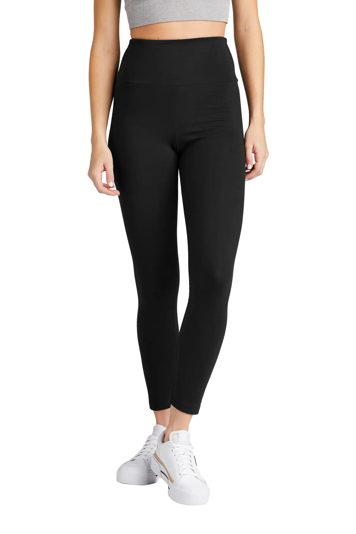 District Women's Flex High-Waist Legging in Black