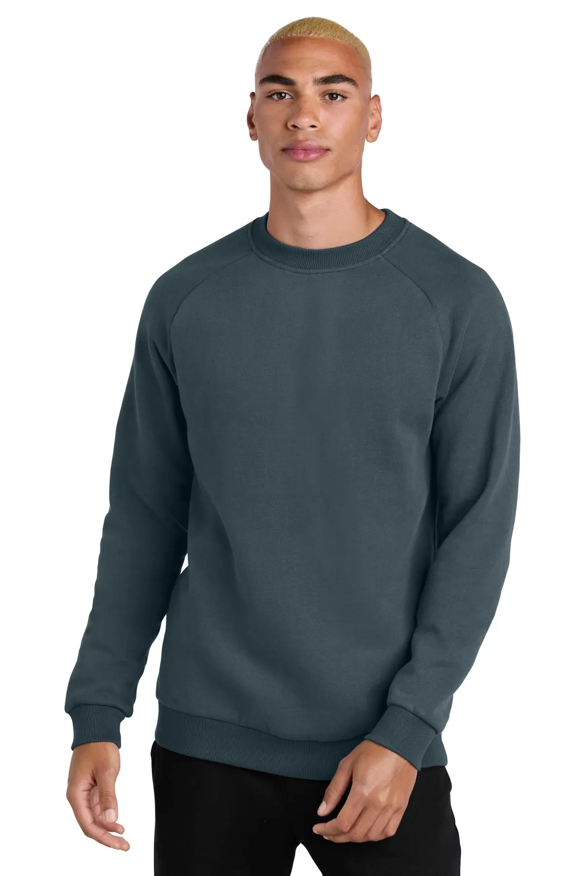 District Cloud Fleece Crew in Deep Steel Blue