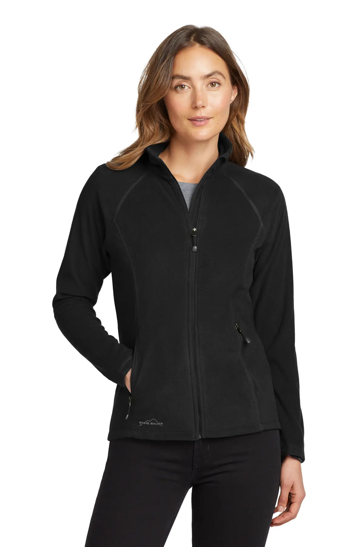 Eddie Bauer Women's Full-Zip Microfleece Jacket.