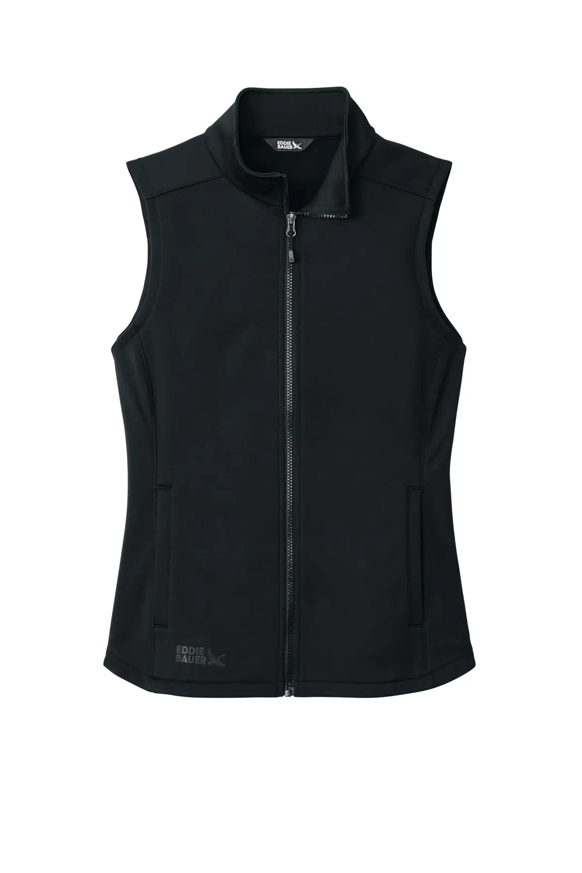 Eddie Bauer Women's Smooth Mid Layer Fleece Vest in Black