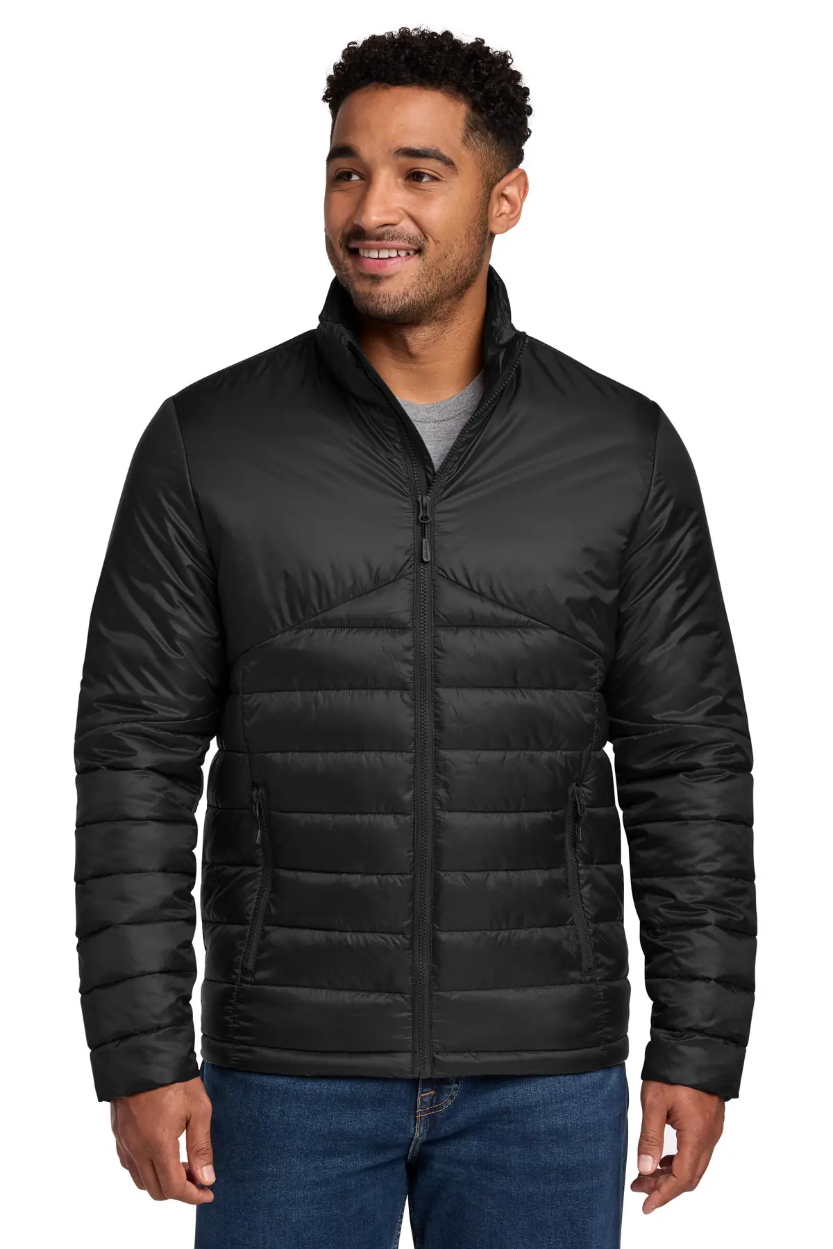 Eddie Bauer Quilted Jacket in Deep Black