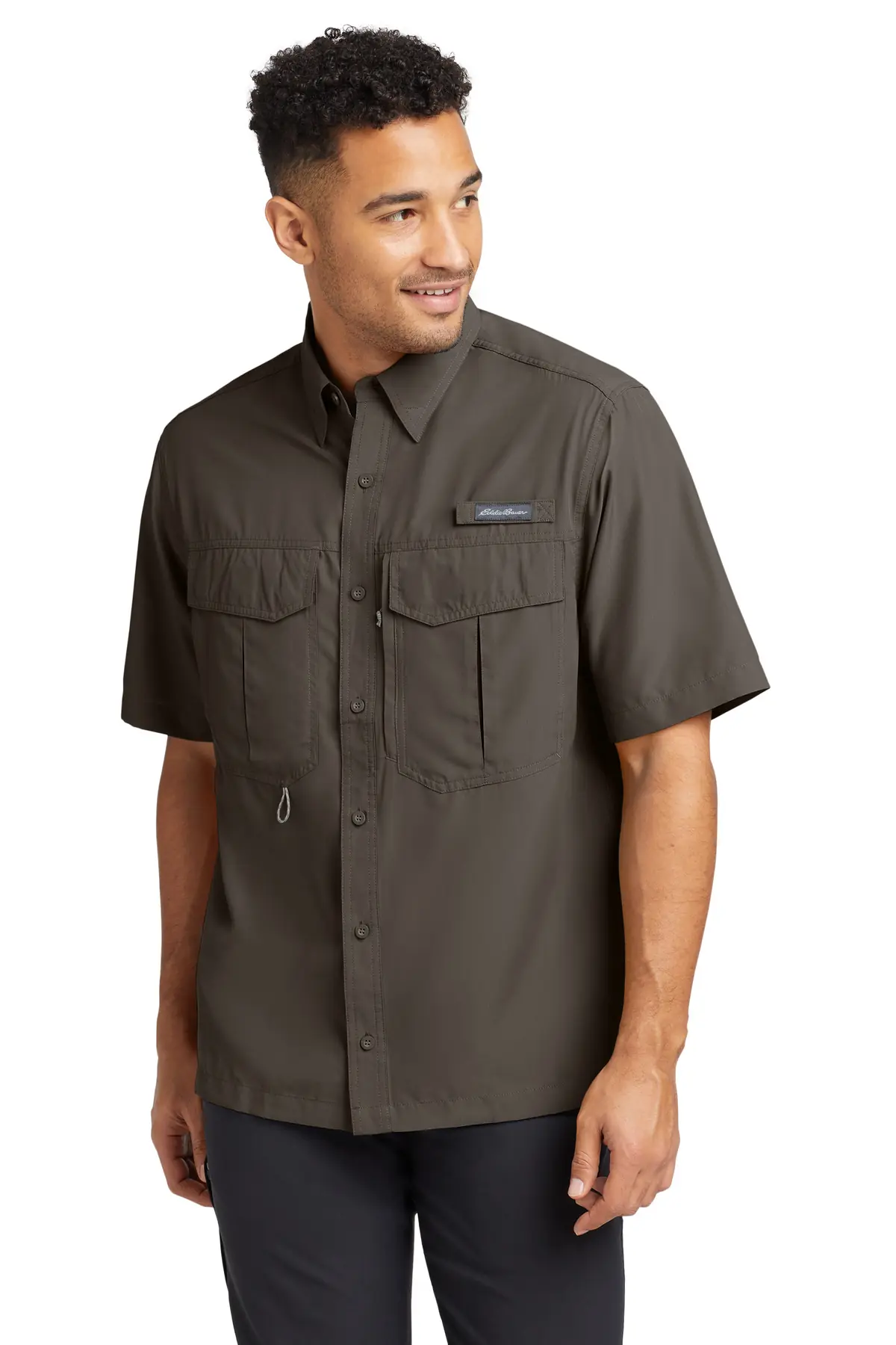 Eddie Bauer Short Sleeve Performance Fishing Shirt in Boulder