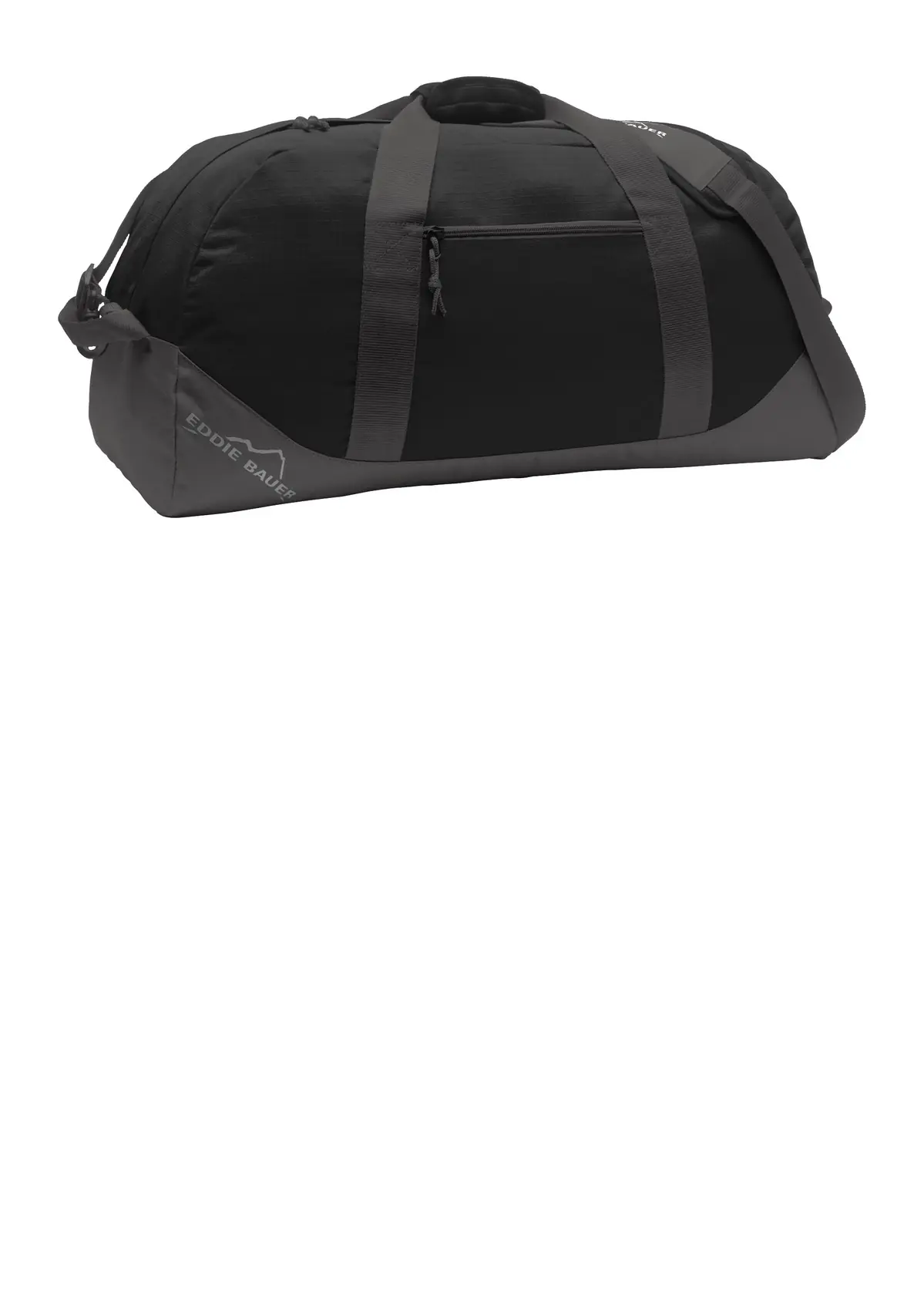 Eddie Bauer Large Ripstop Duffel. in Black/ Grey Steel