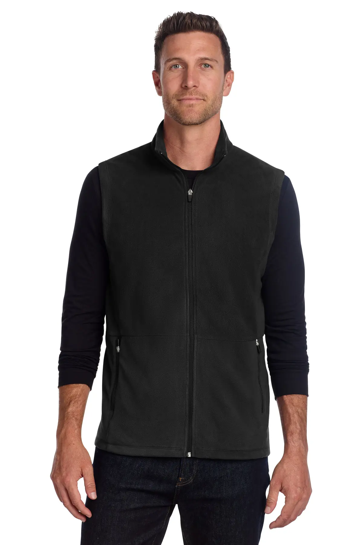 Port Authority Accord Microfleece Vest in Black