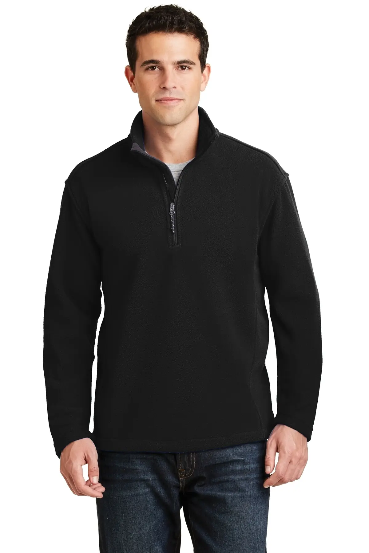 Port Authority Value Fleece 1/4-Zip Pullover. in Black