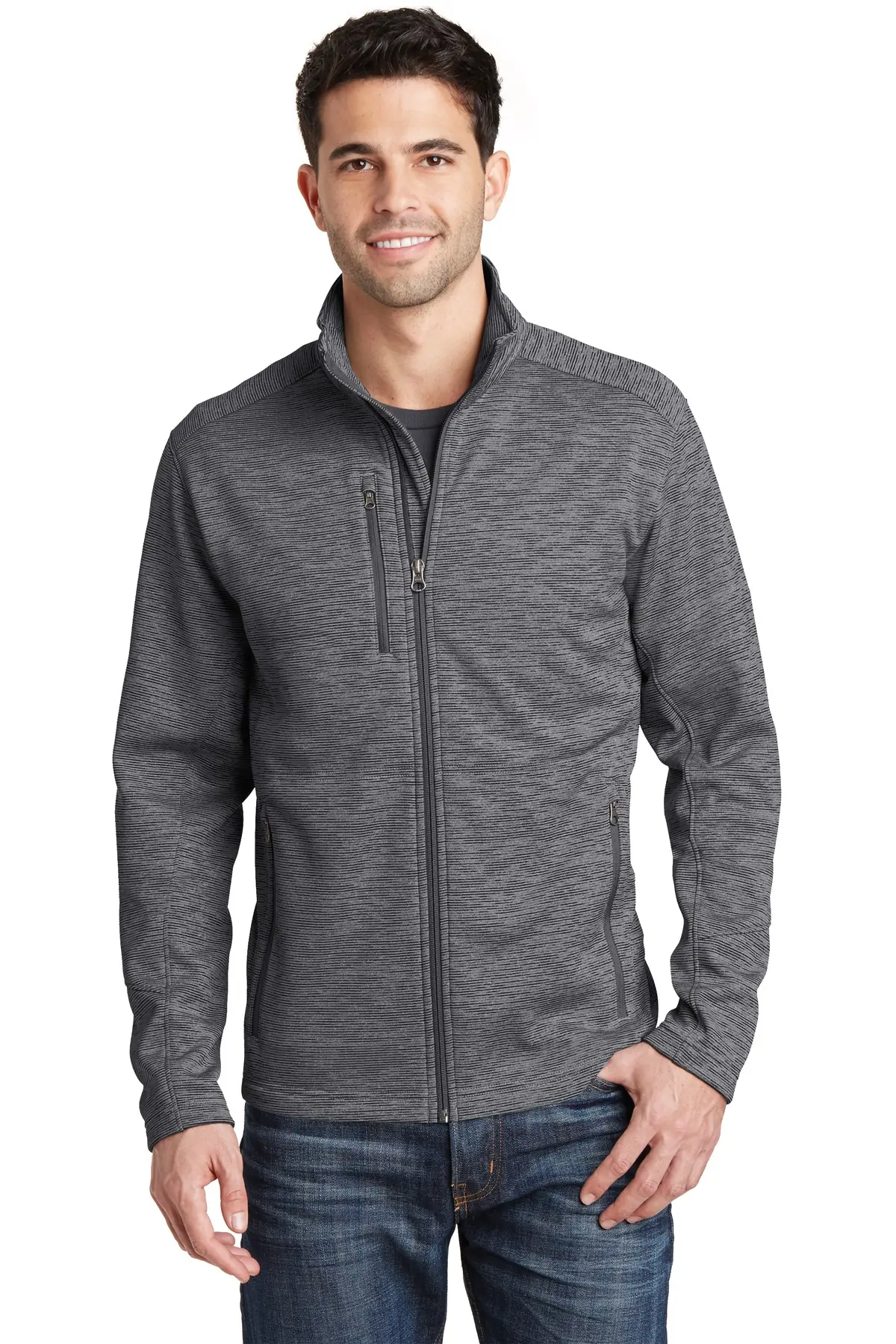 Port Authority Digi Stripe Fleece Jacket.