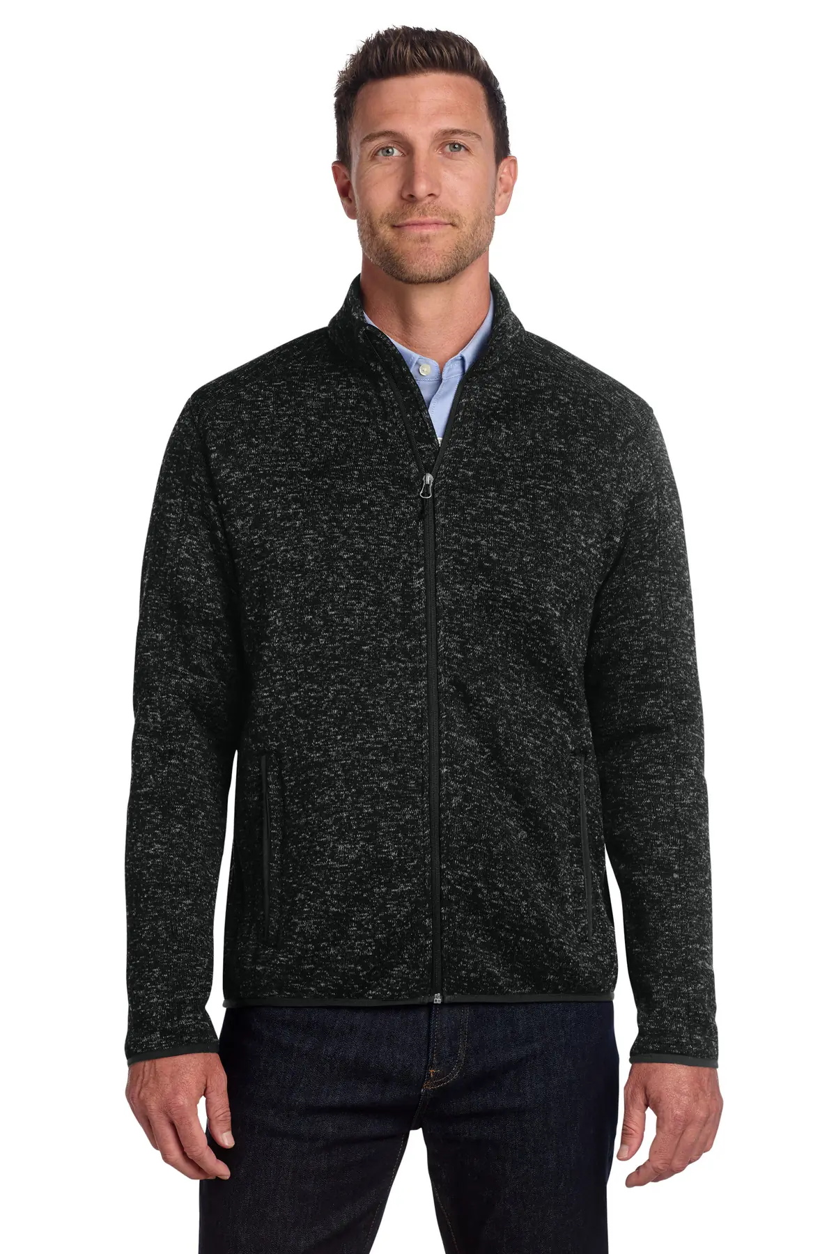 Port Authority Sweater Fleece Jacket.