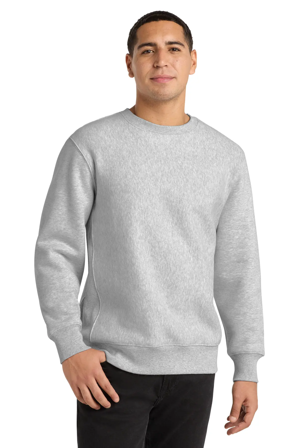 Sport-Tek Super Heavyweight Crewneck Sweatshirt. in Athletic Heather