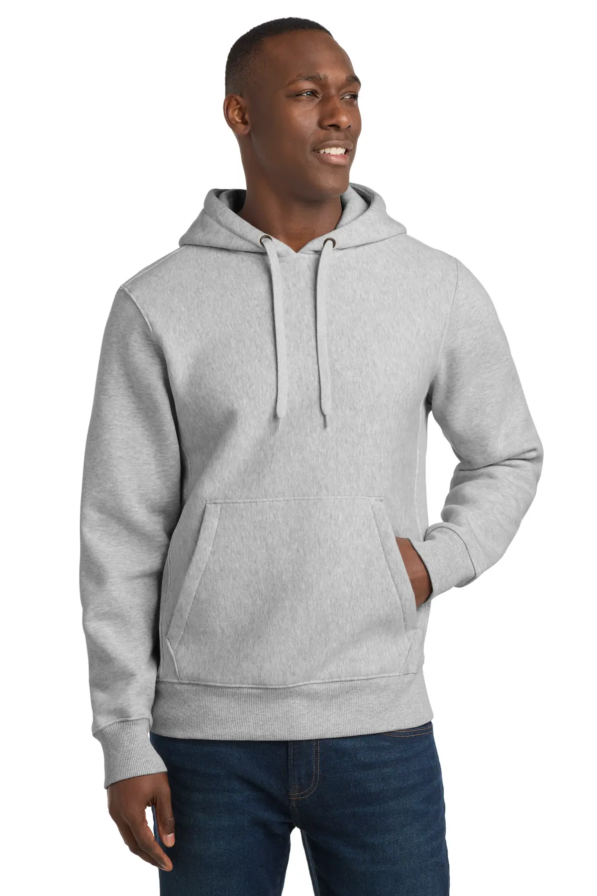 Sport-Tek Super Heavyweight Pullover Hooded Sweatshirt. in Athletic Heather