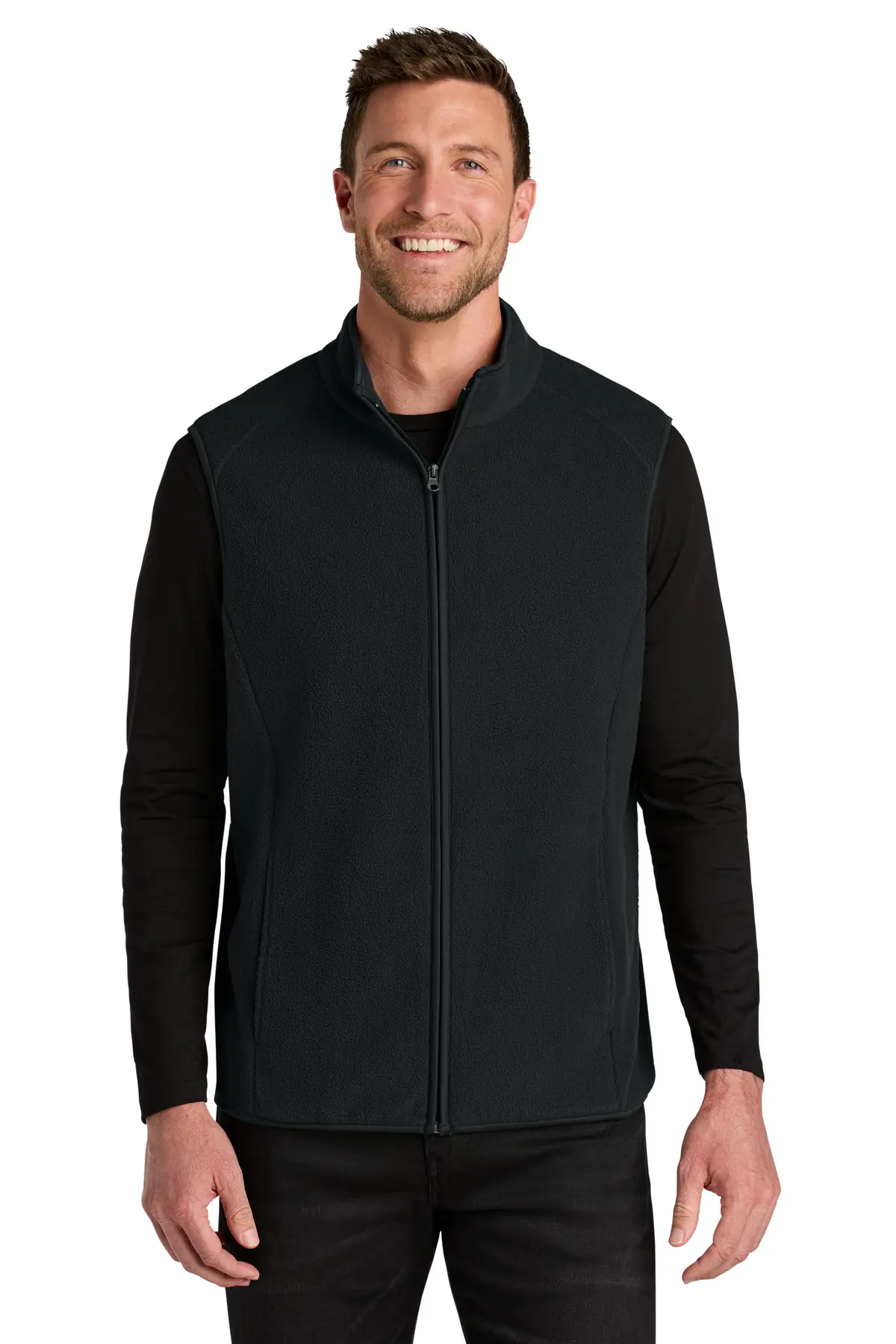Port Authority C-FREE Fleece Vest in Deep Black