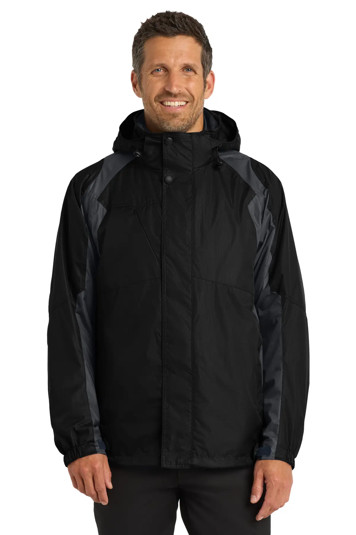 Port Authority Ranger 3-in-1 Jacket. in Black/ Ink Grey