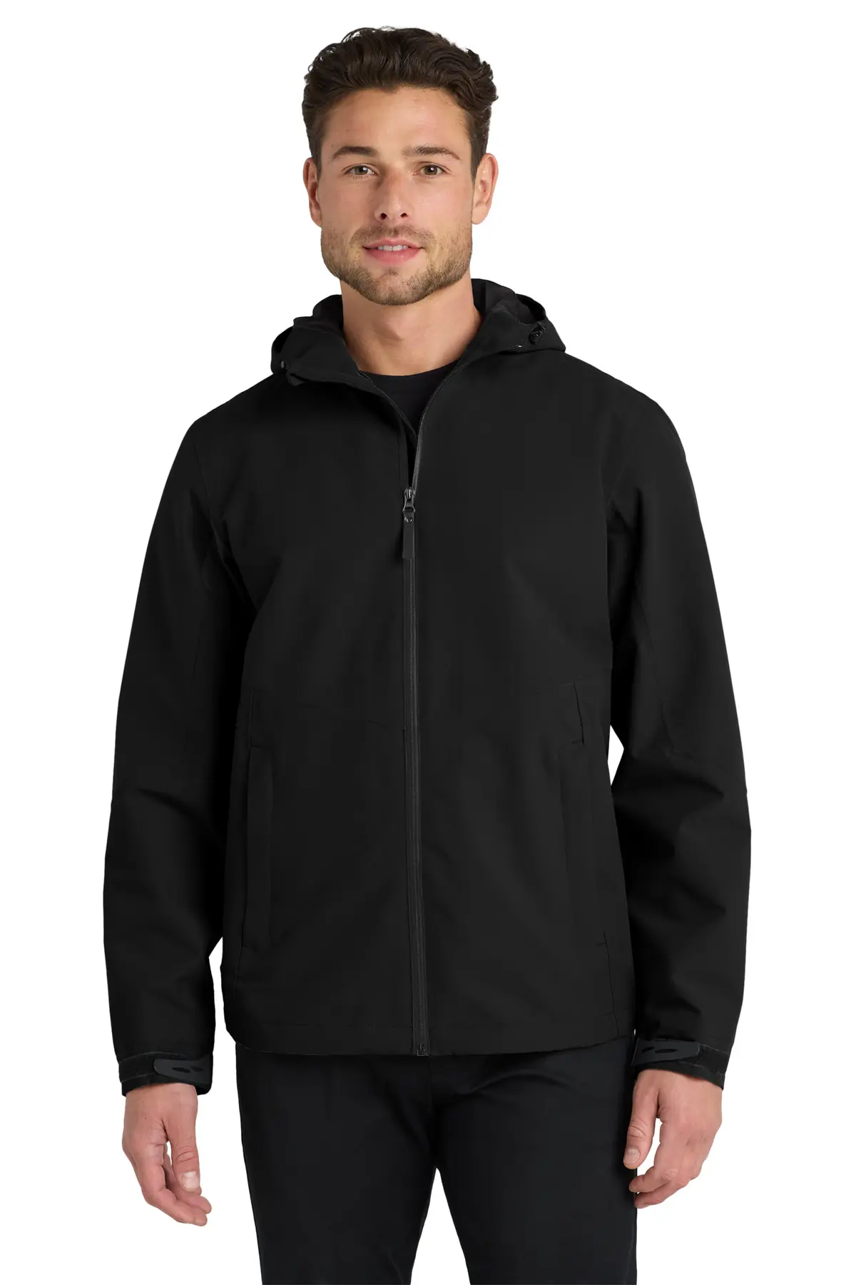 Port Authority Tech Rain Jacket in Deep Black