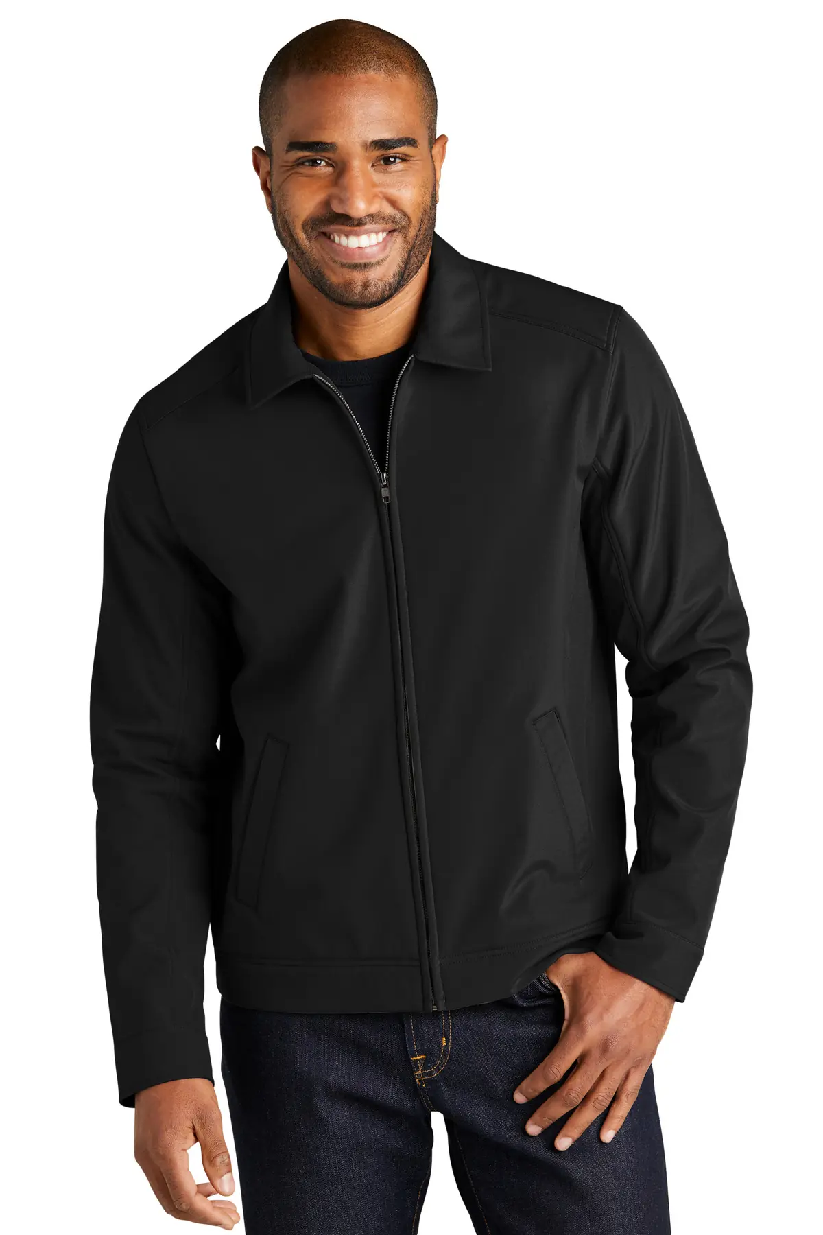 Port Authority Mechanic Soft Shell Jacket in Black