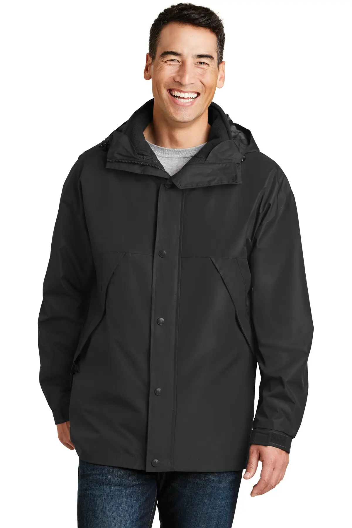 Port Authority 3-in-1 Jacket. in Black/ Black