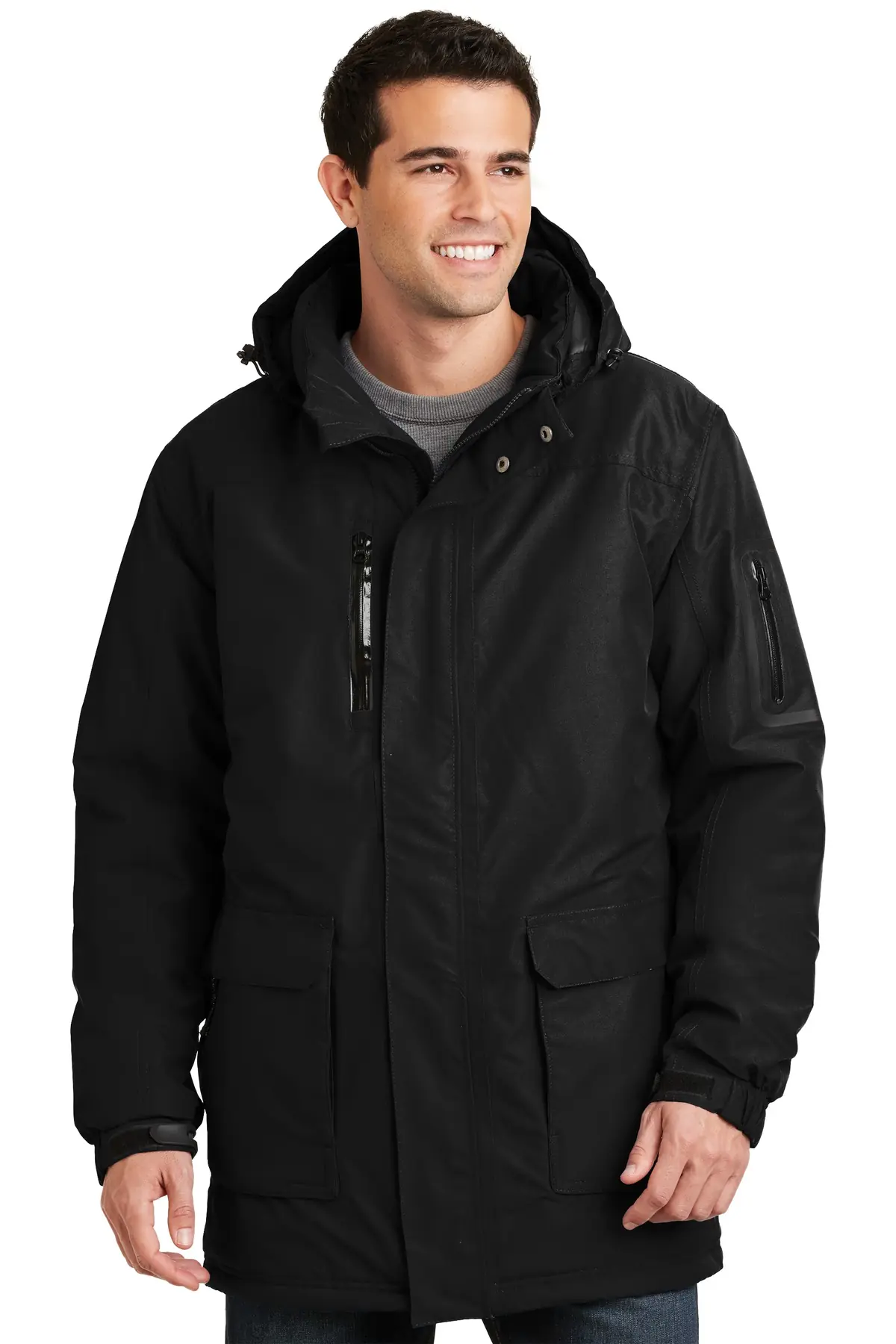 Port Authority Heavyweight Parka. in Black