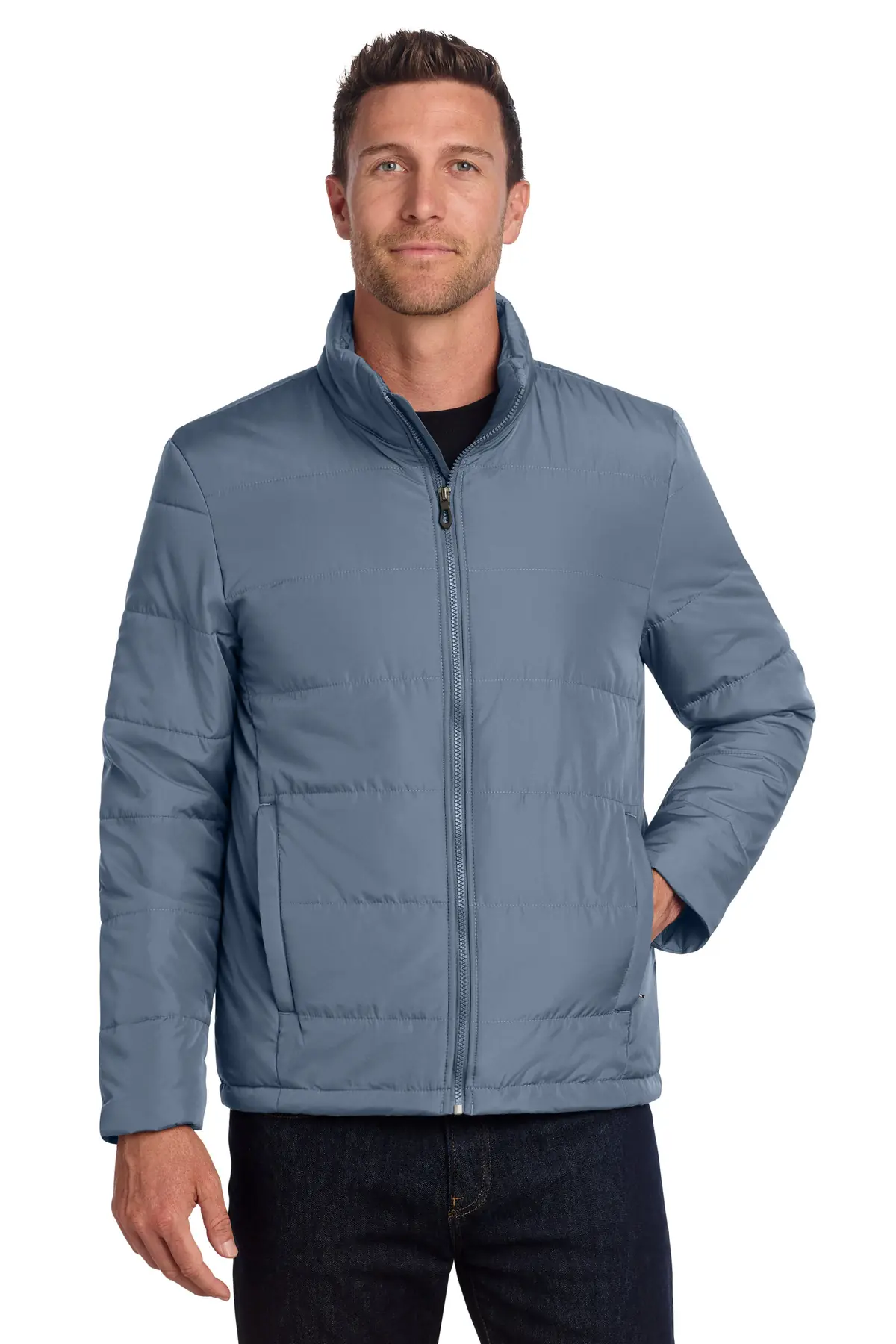 Port Authority Puffer Jacket in Dusk Blue
