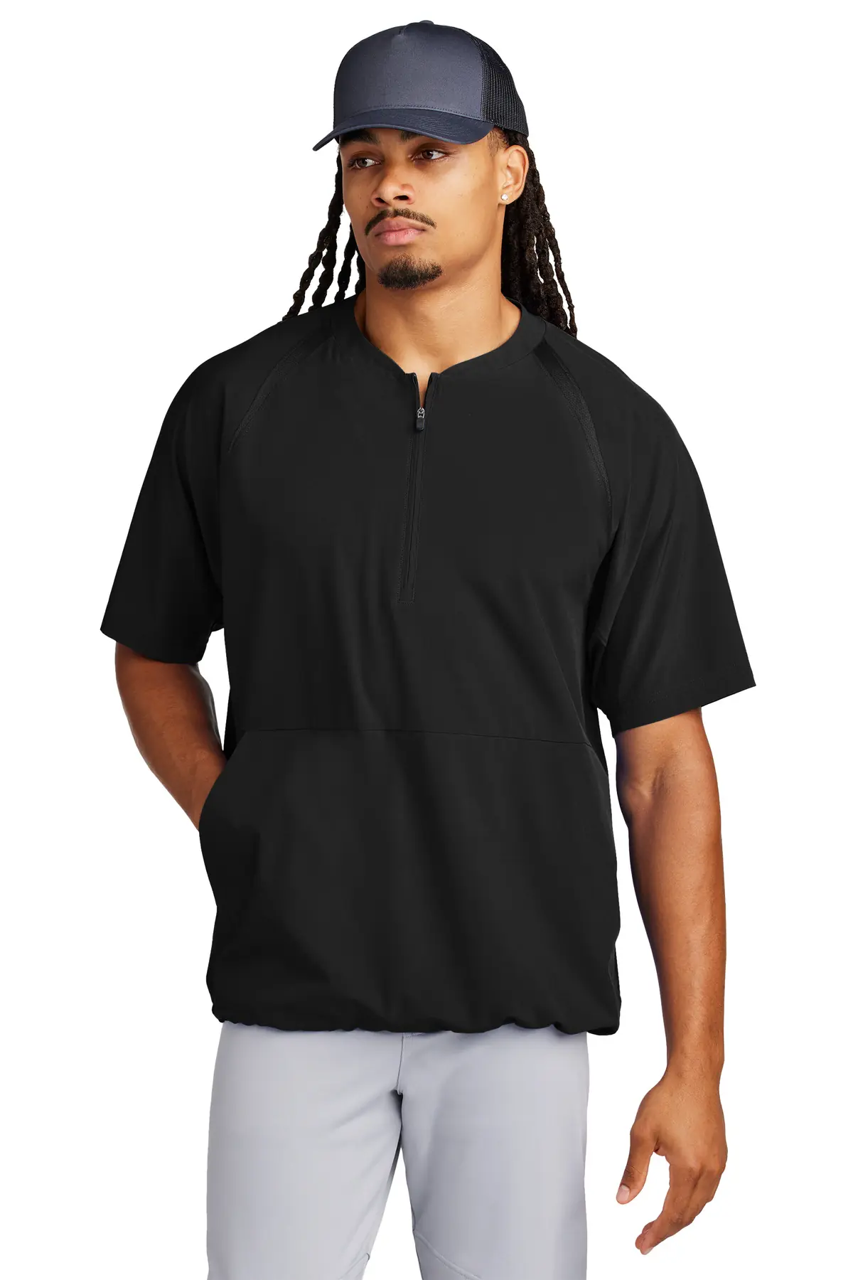Sport-Tek Repeat 1/2-Zip Short Sleeve Jacket