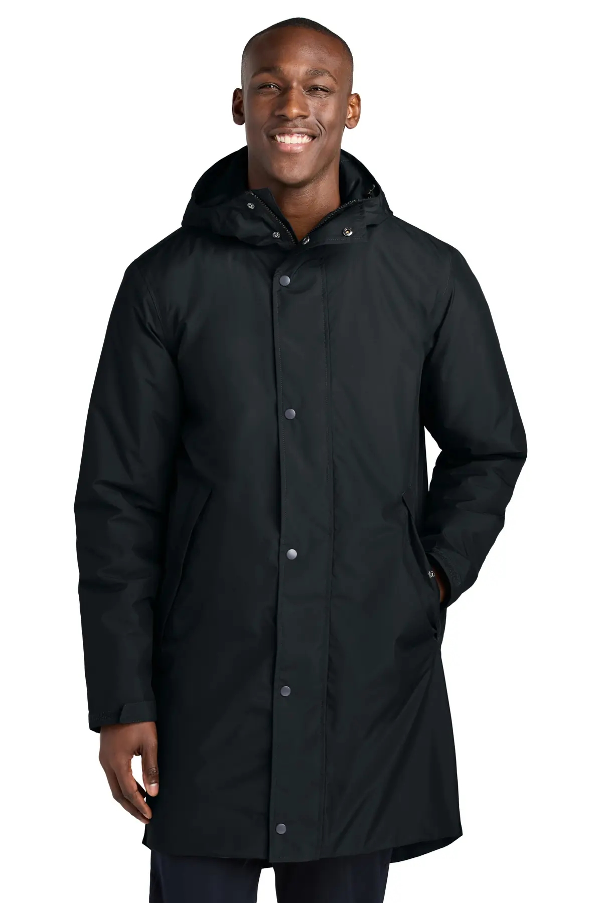 Sport-Tek Waterproof Insulated Sideline Parka in Black