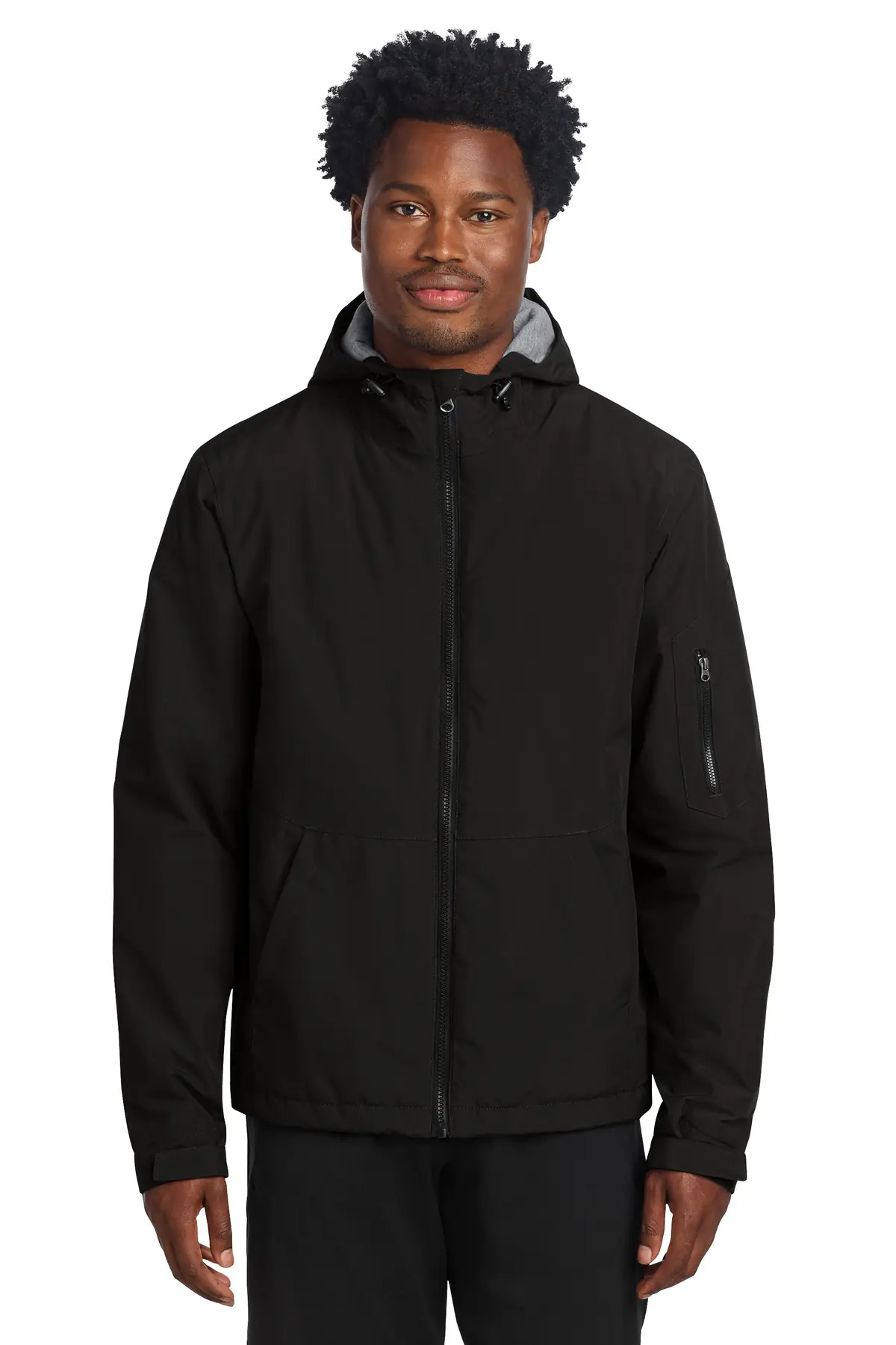 Sport-Tek Waterproof Insulated Jacket in Black