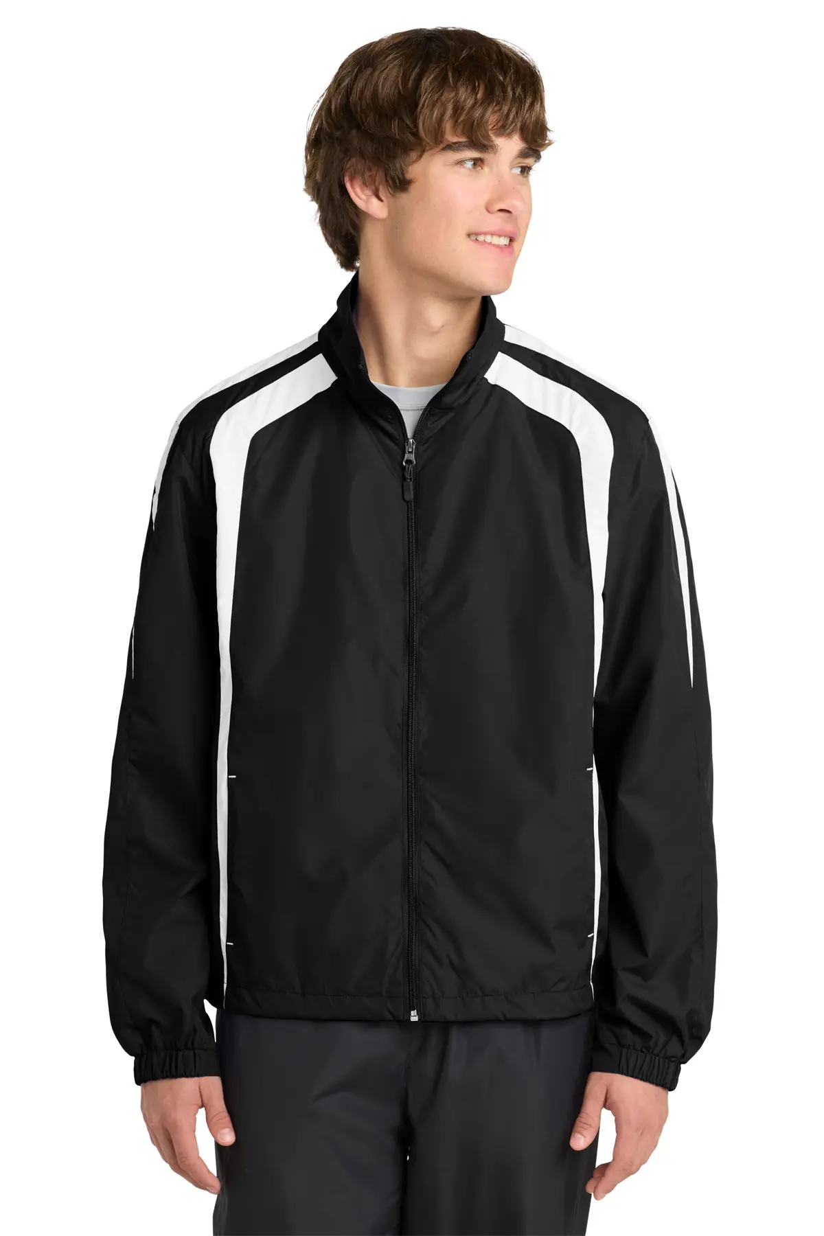 Sport-Tek Colorblock Raglan Jacket.