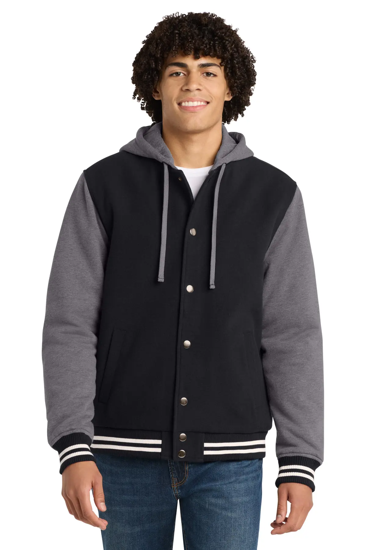 Sport-Tek Insulated Letterman Jacket.