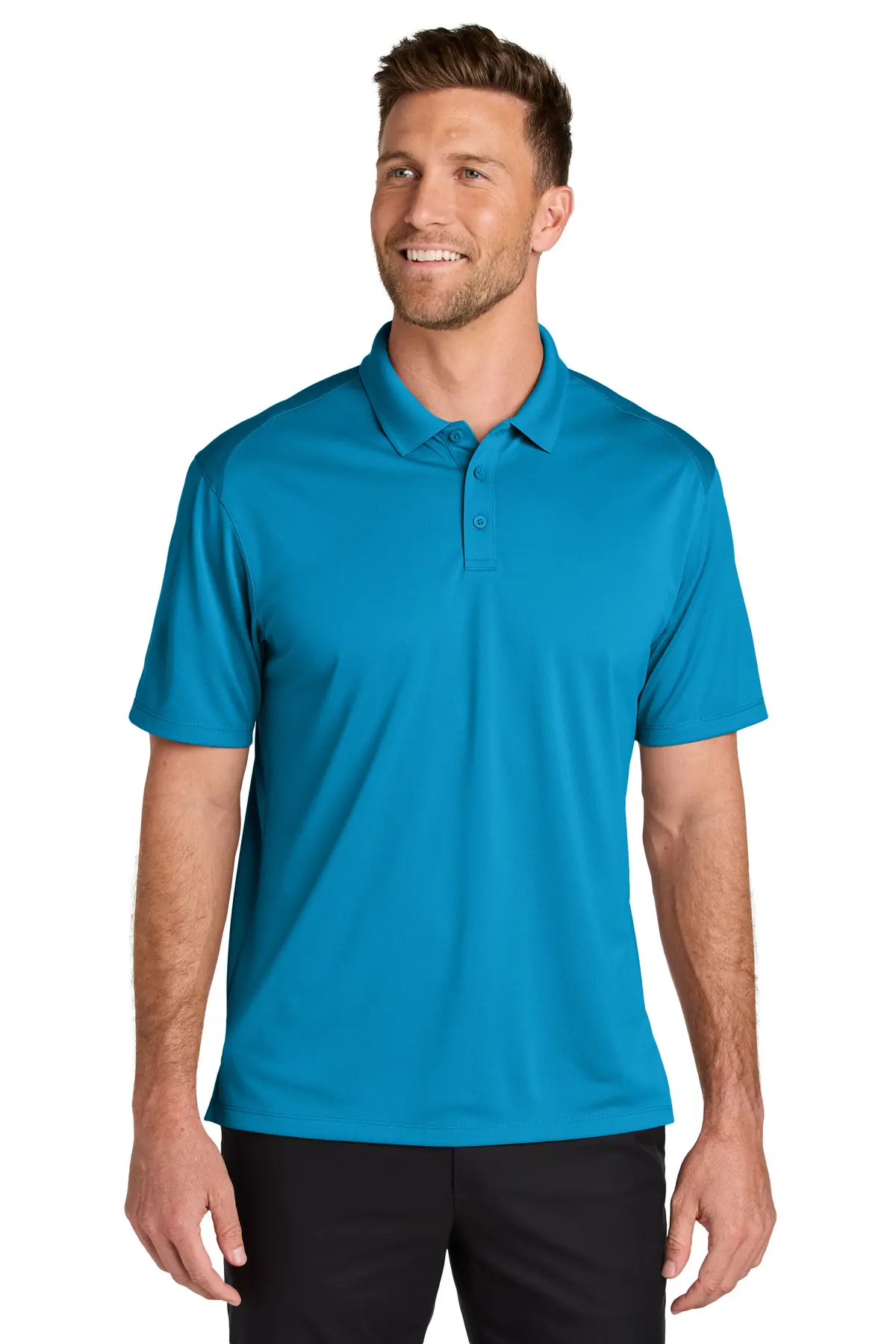 Port Authority Wearever Performance Pique Polo in Parcel Blue