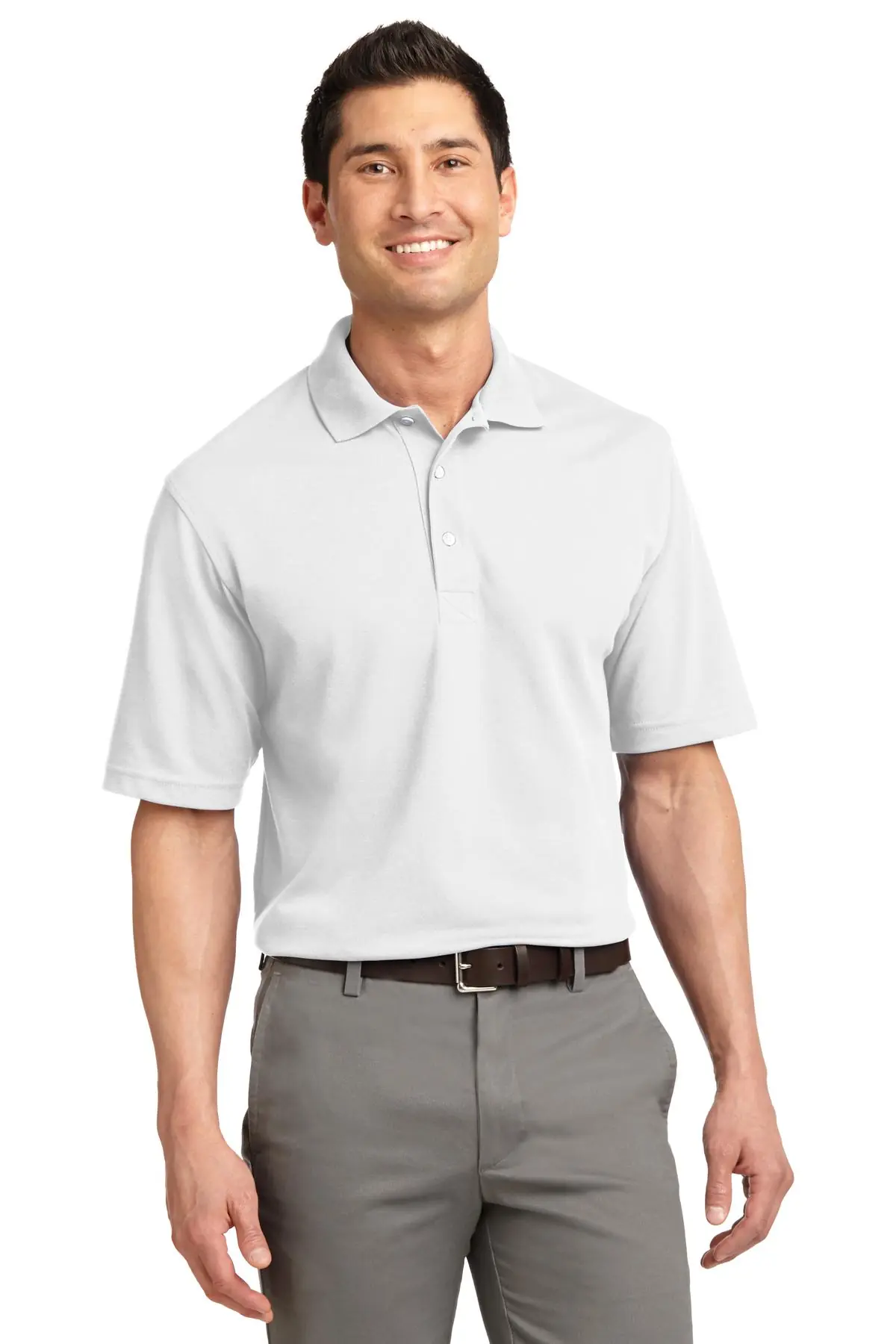 Port Authority Rapid Dry Polo. in White