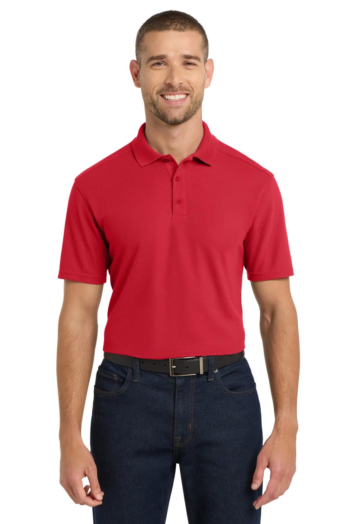 Port Authority EZPerformance Pique Polo. in Apple Red