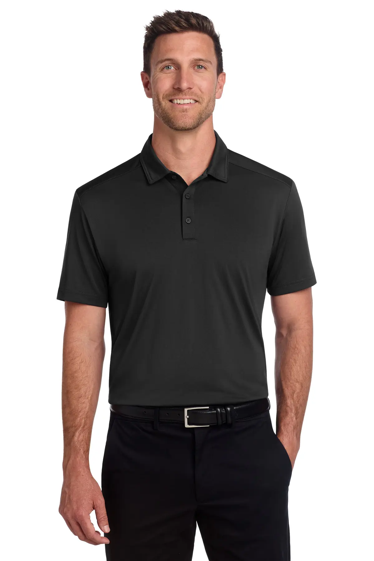 Port Authority C-FREE Snag-Proof Polo in Deep Black