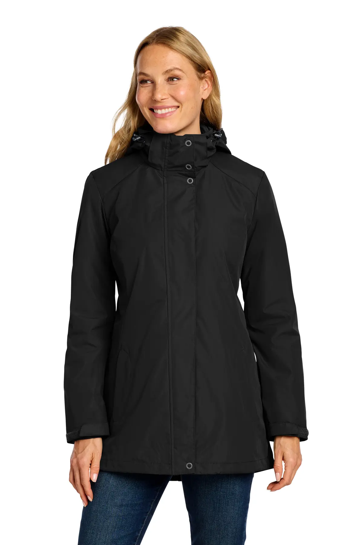 Port Authority Women's All-Weather 3-in-1 Jacket in Black